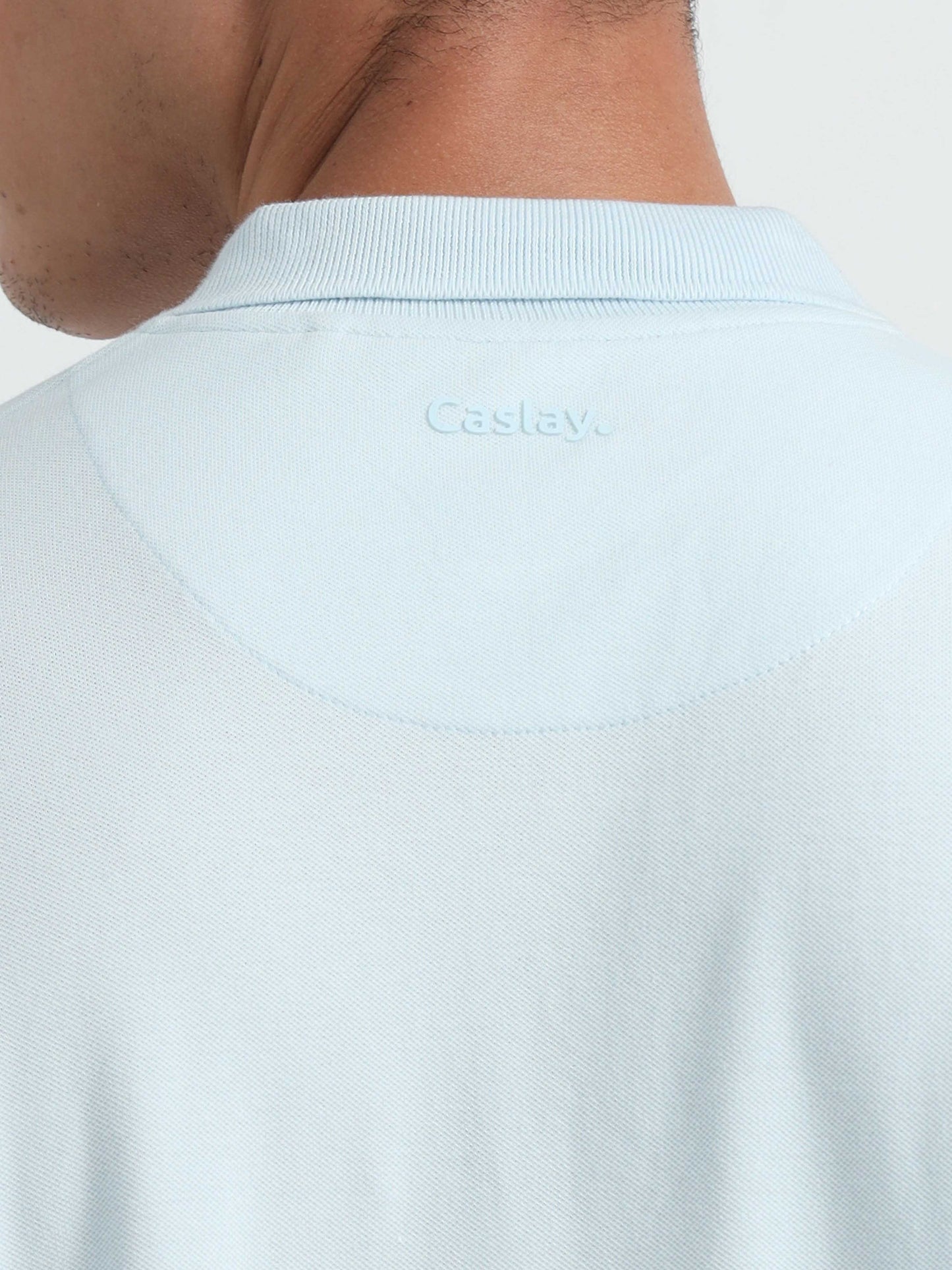 Mens Light Blue Polo T-Shirt