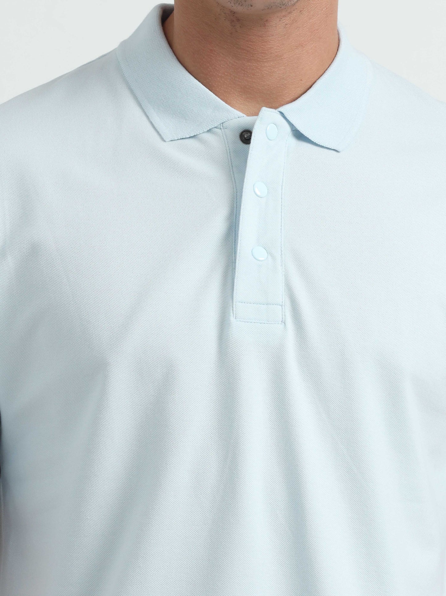 Mens Light Blue Polo T-Shirt