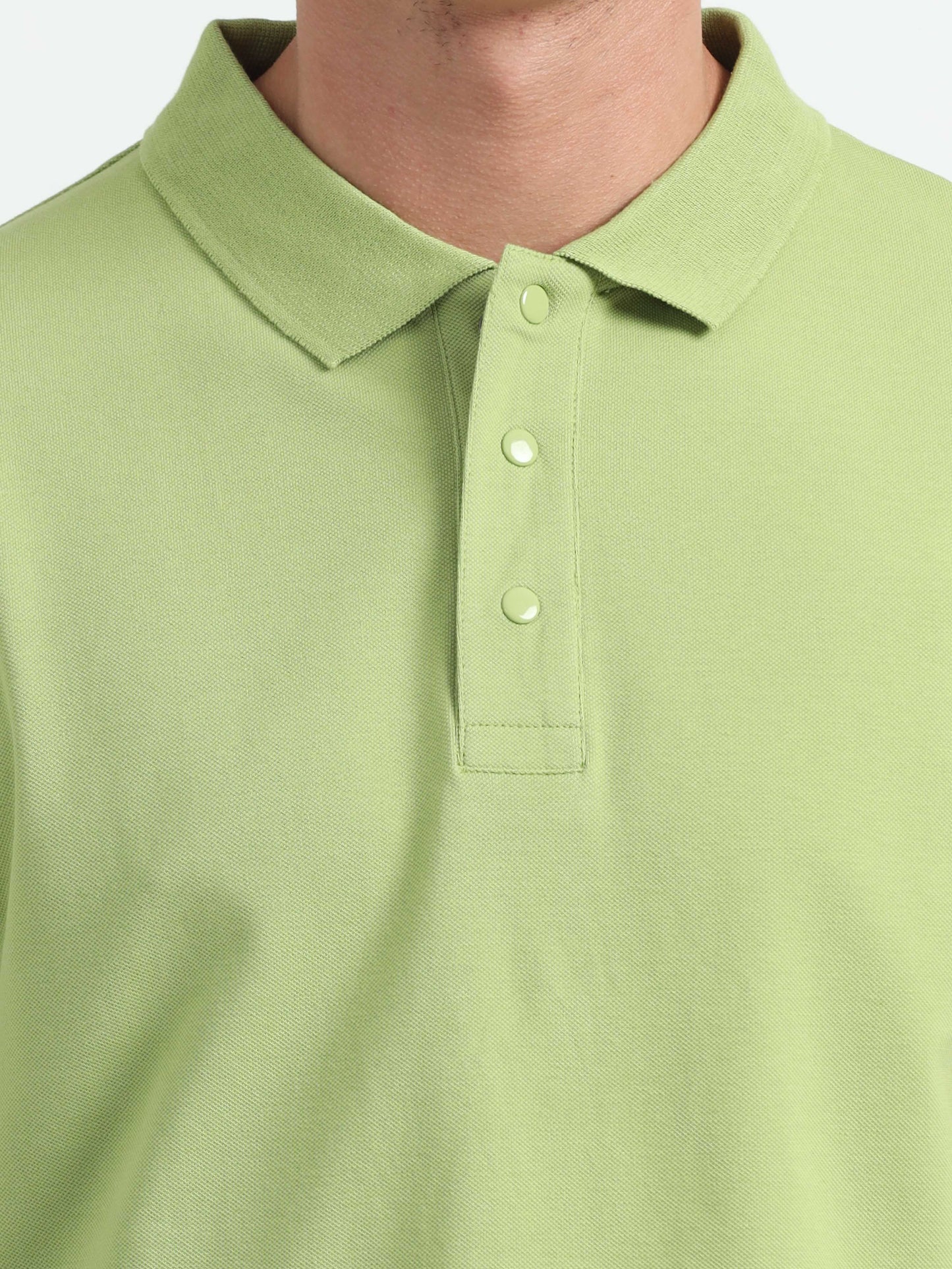 Mens Olive Green Polo T-Shirt