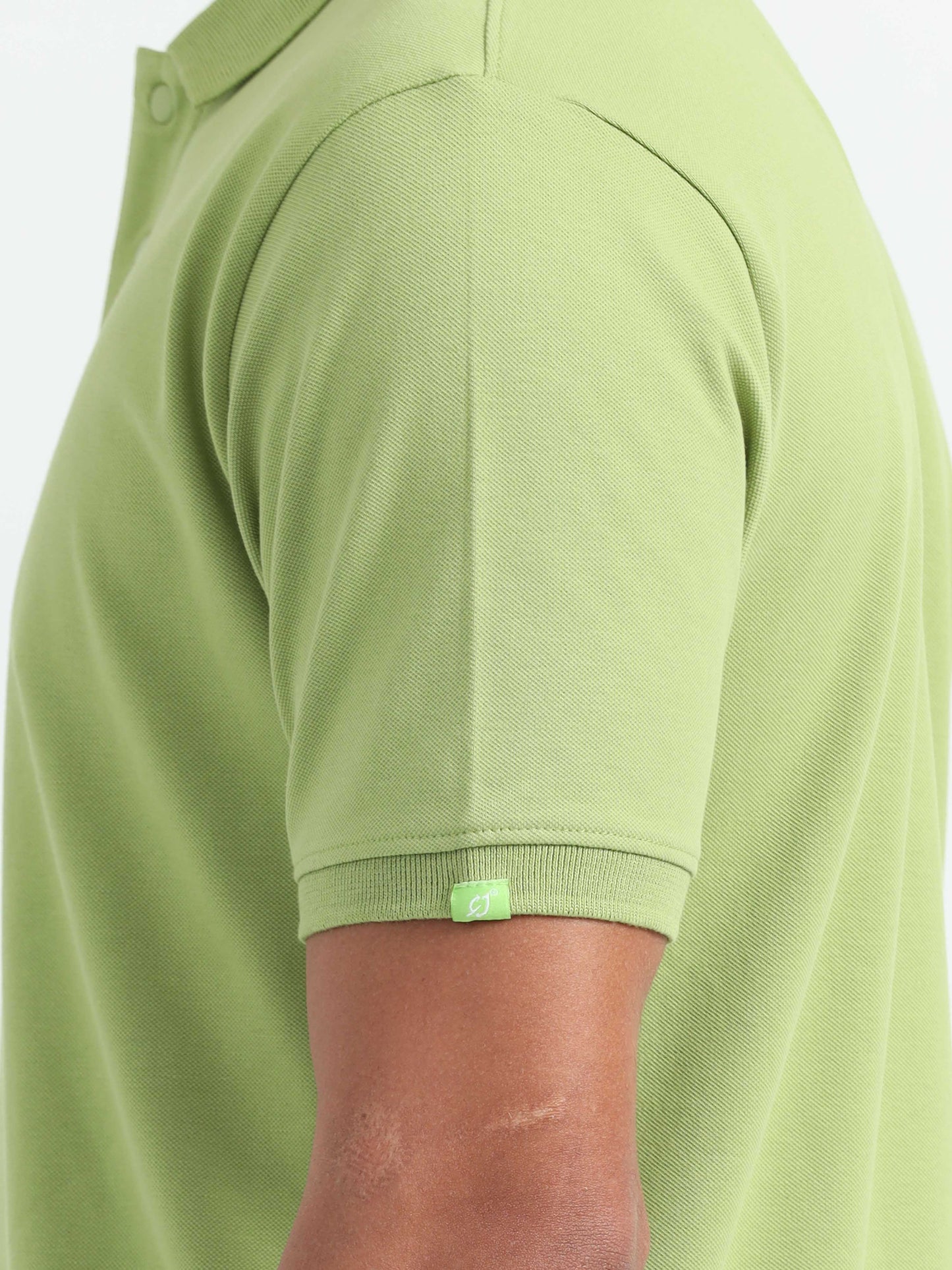 Mens Olive Green Polo T-Shirt