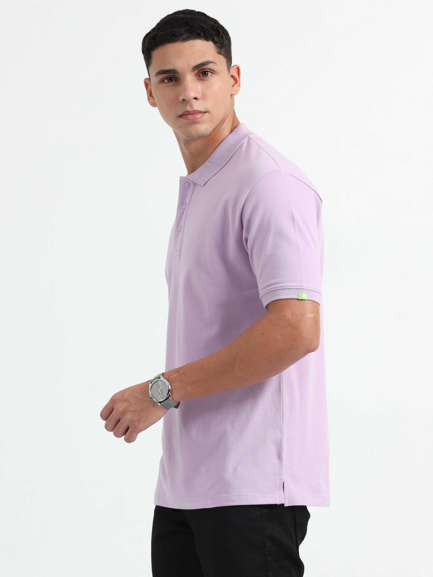 Mens Lavender Polo T-Shirt