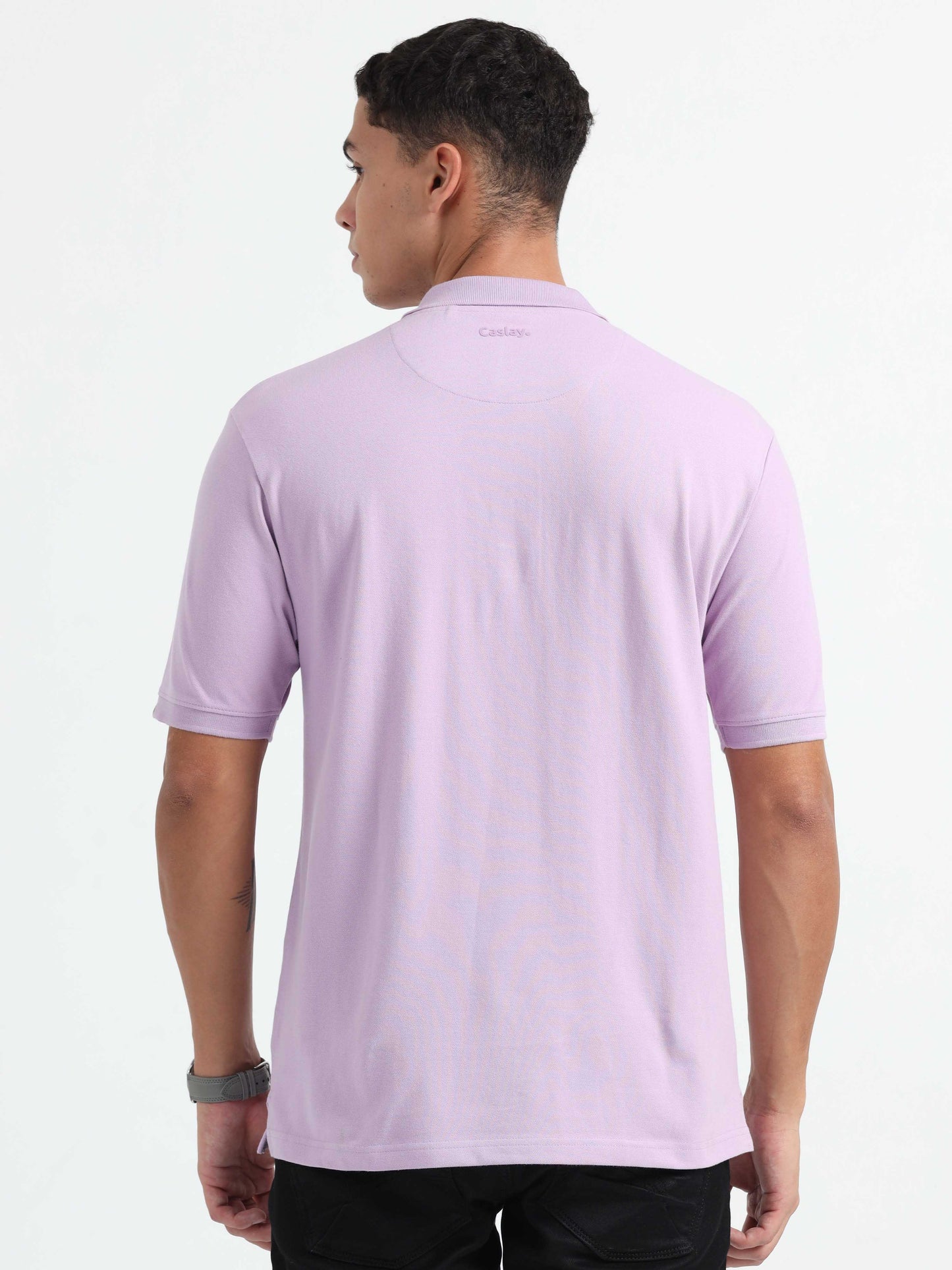 Mens Lavender Polo T-Shirt