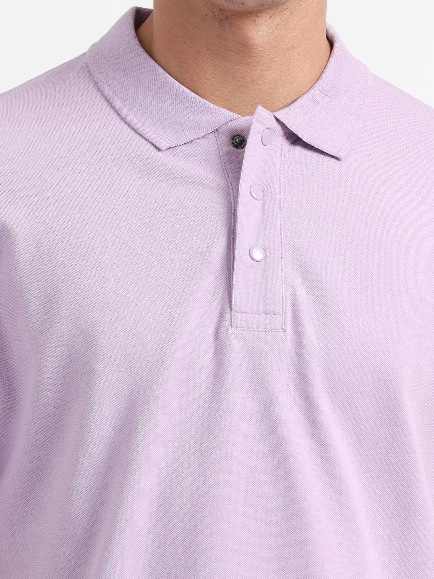 Mens Lavender Polo T-Shirt