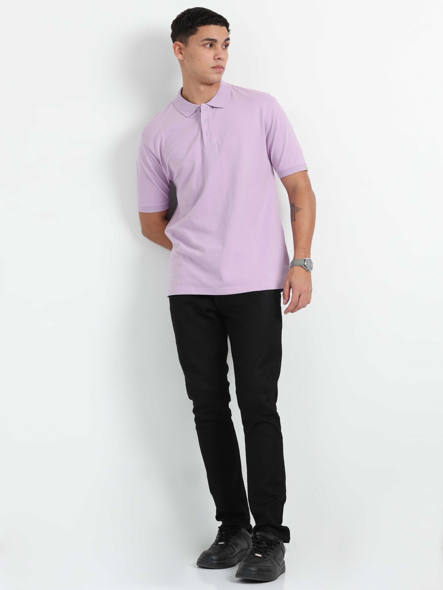 Mens Lavender Polo T-Shirt