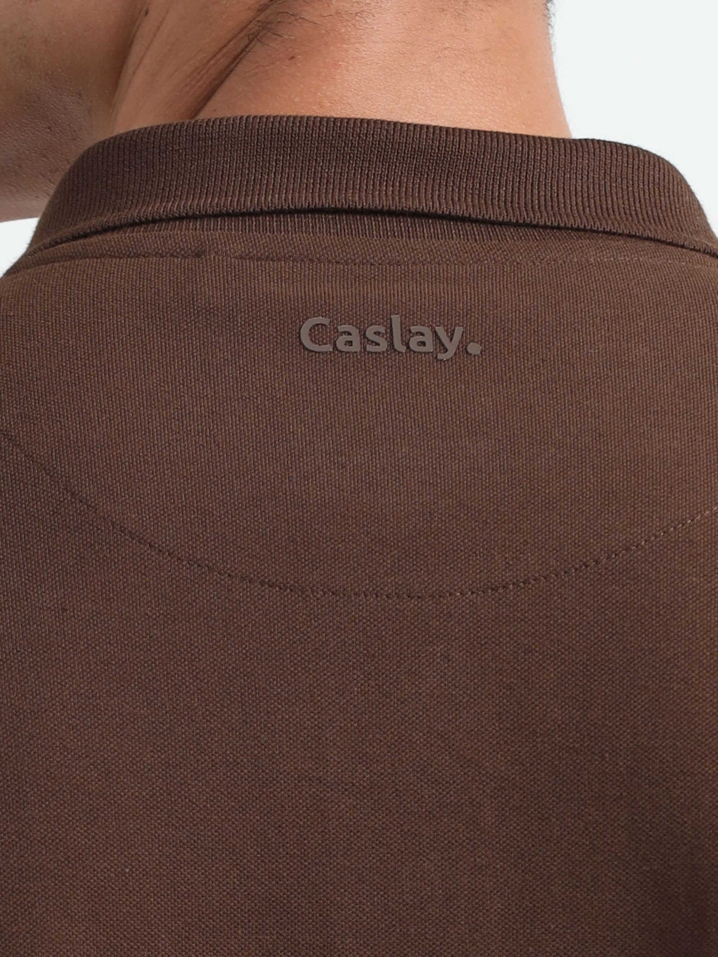 Mens Dark Brown Polo T-Shirt