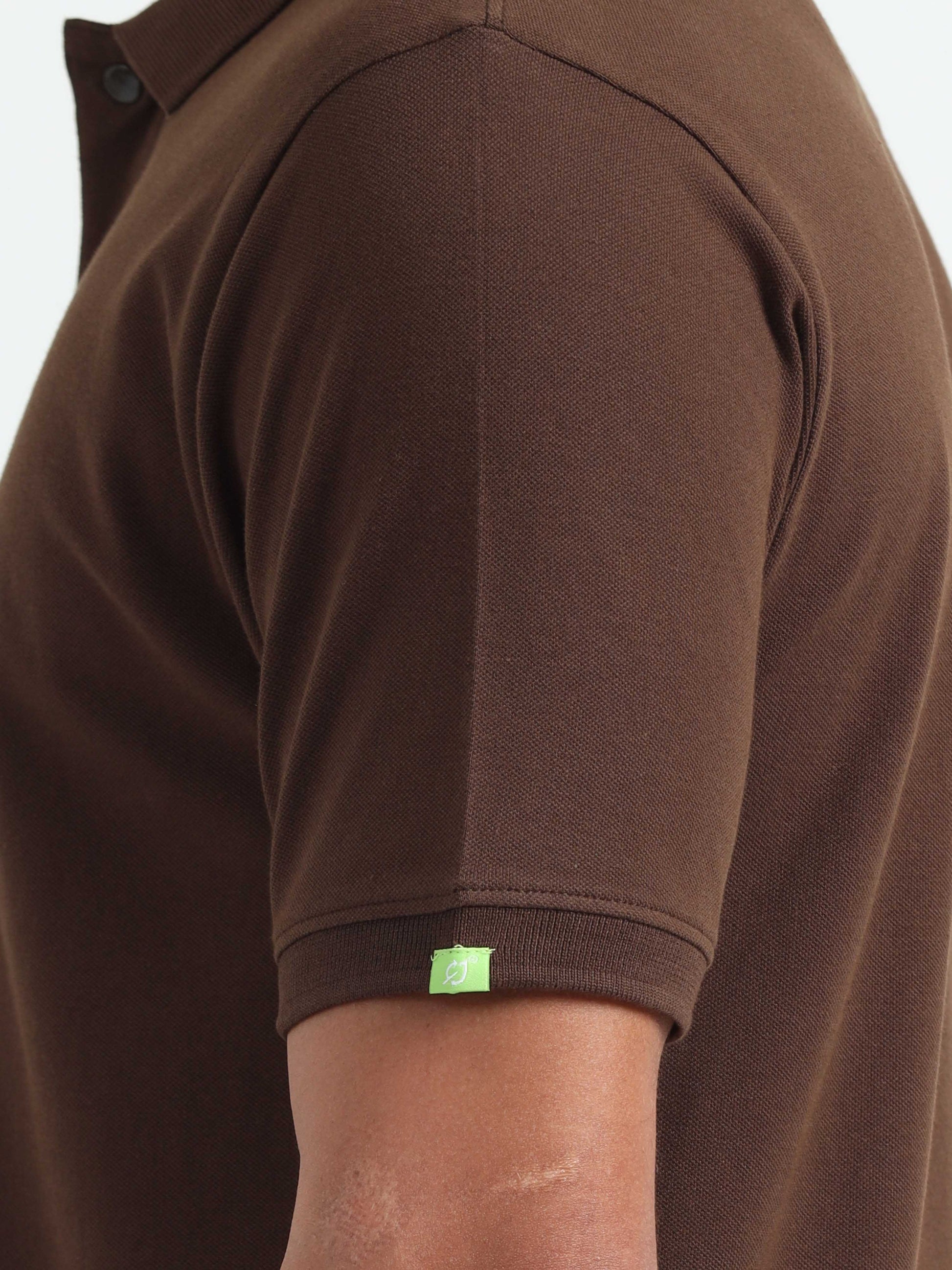 Mens Dark Brown Polo T-Shirt