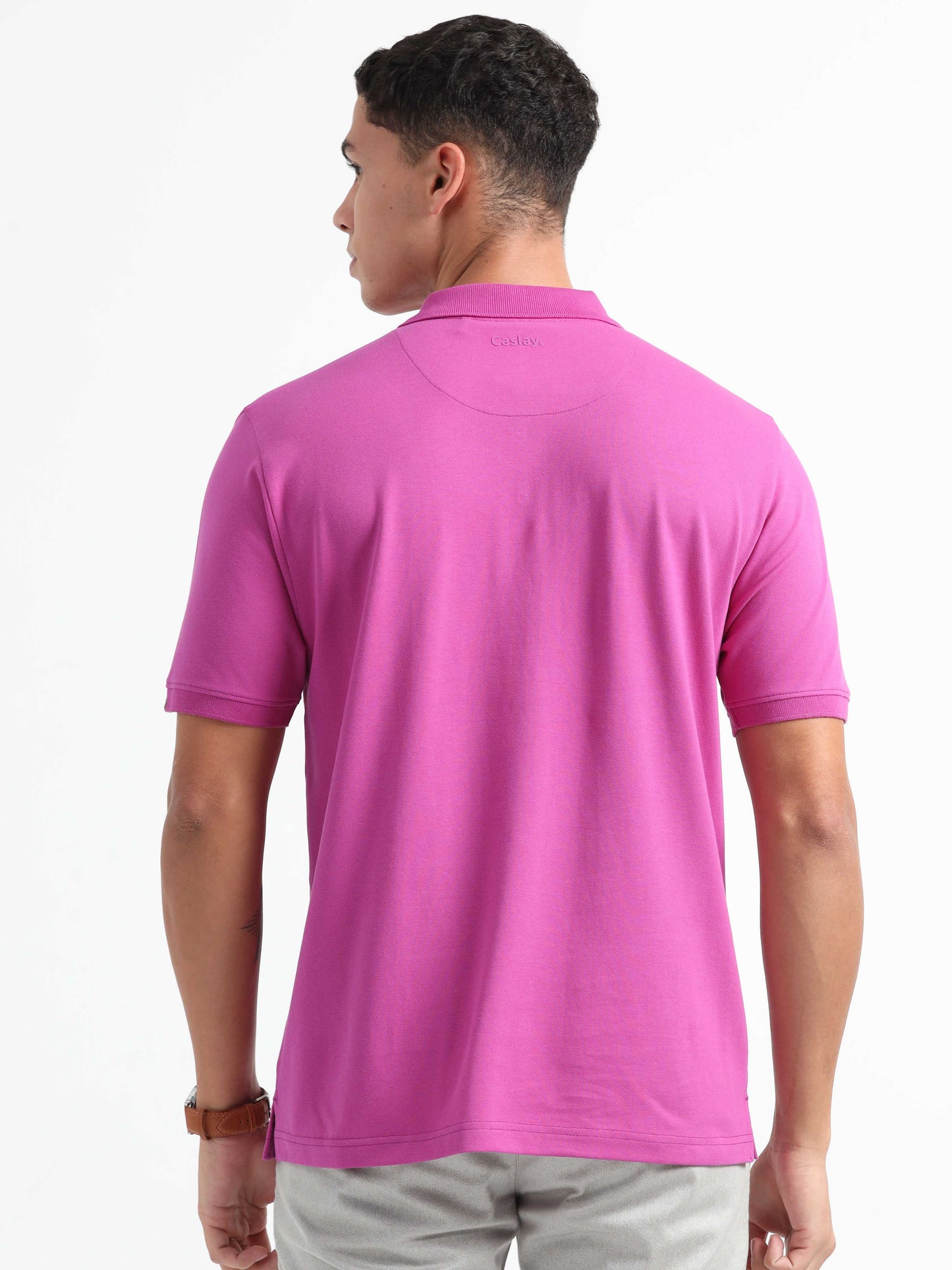 Mens Purple Polo T Shirt