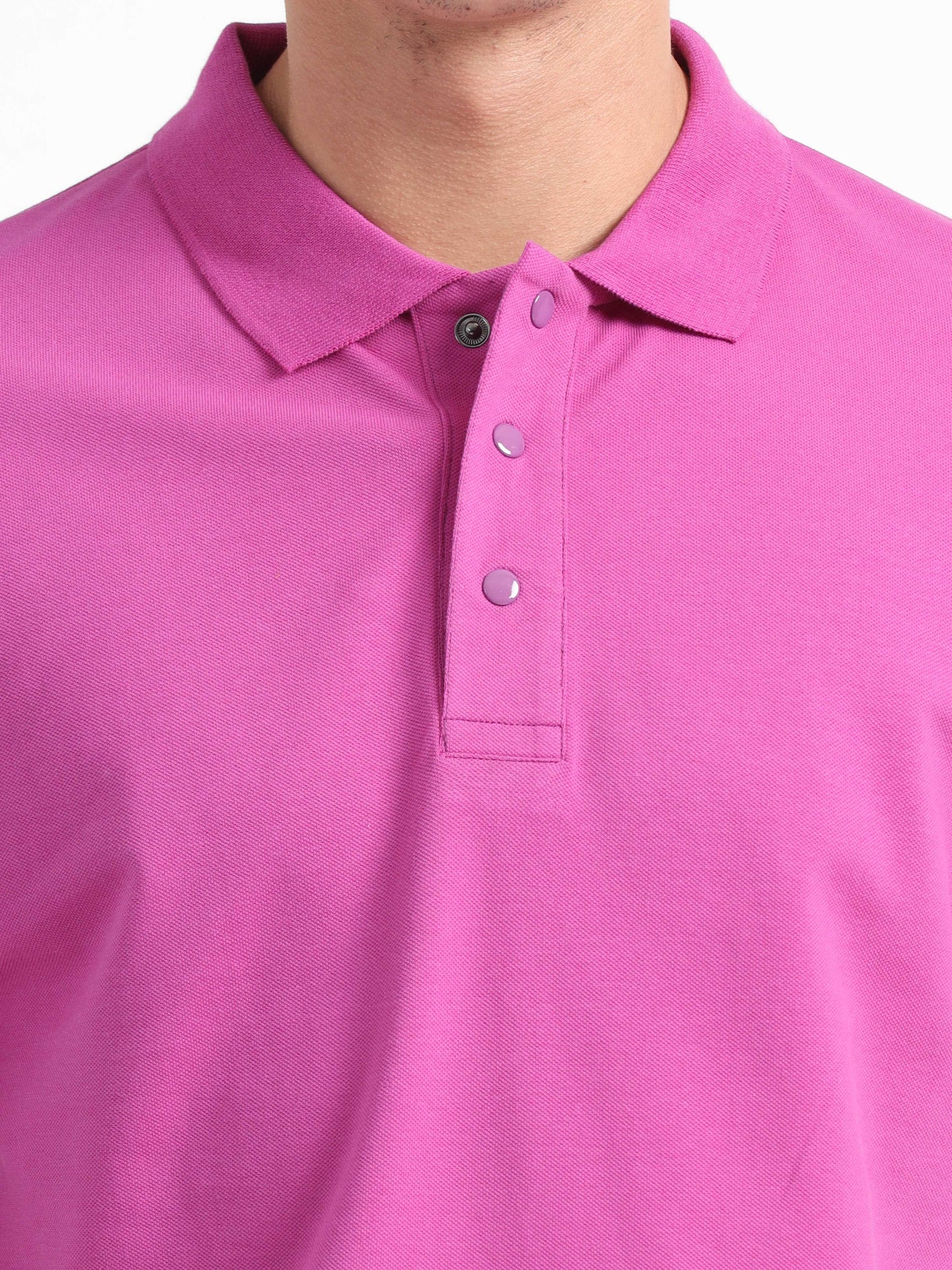 Mens Purple Polo T Shirt
