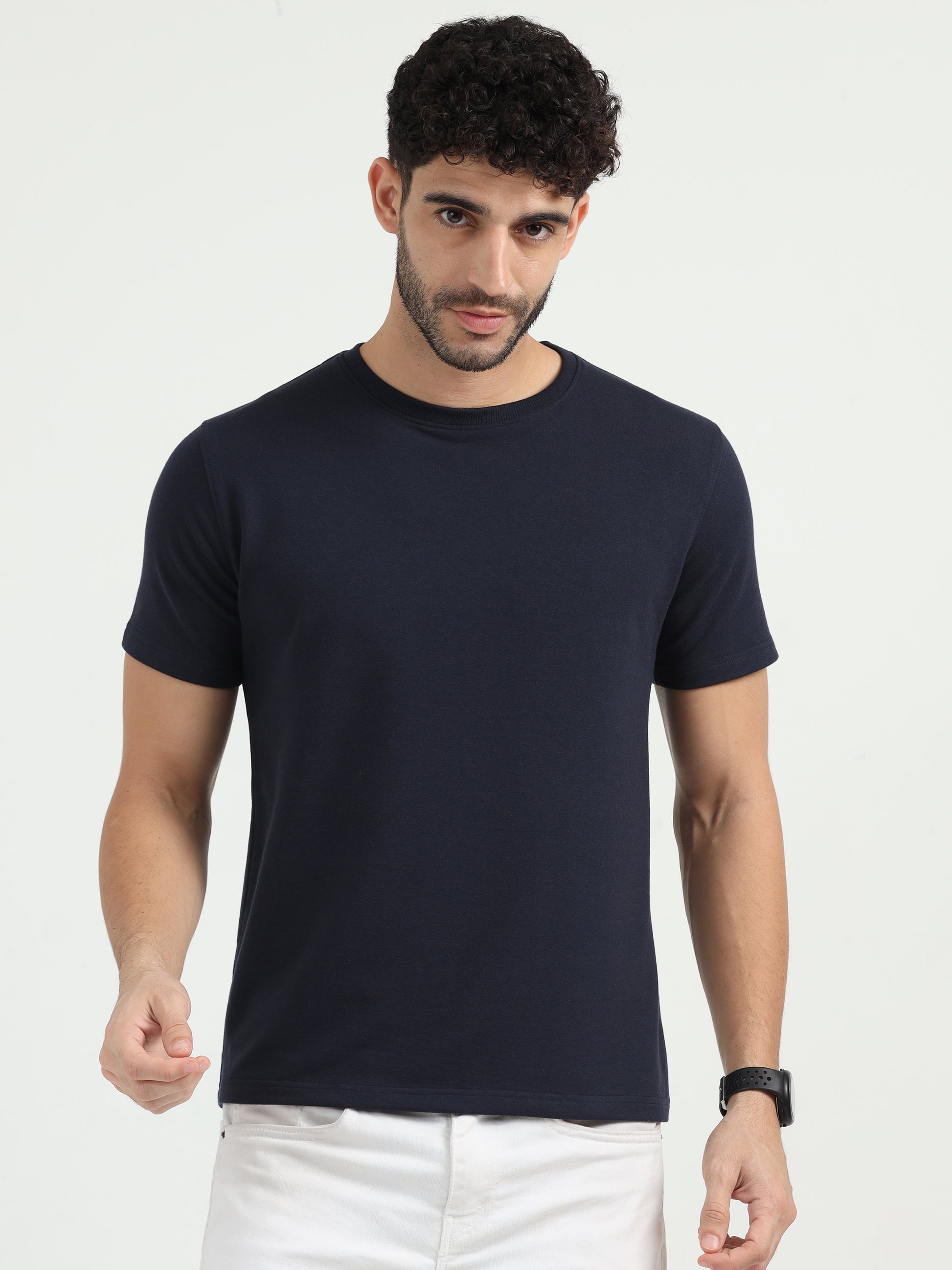Navy Blue Sweat Absorbing T Shirt