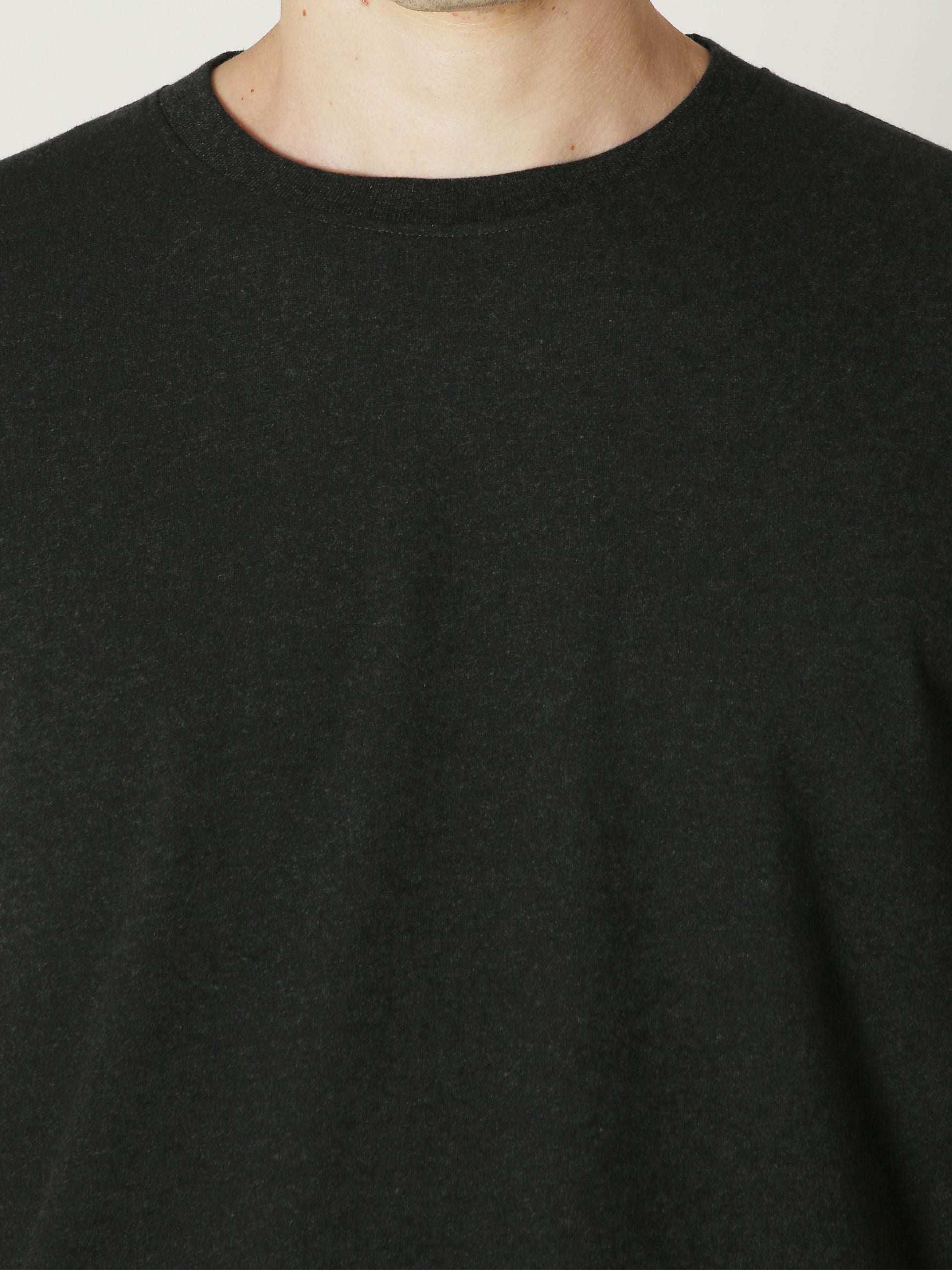 Sustainable Charcoal Men Crew Neck T Shirt