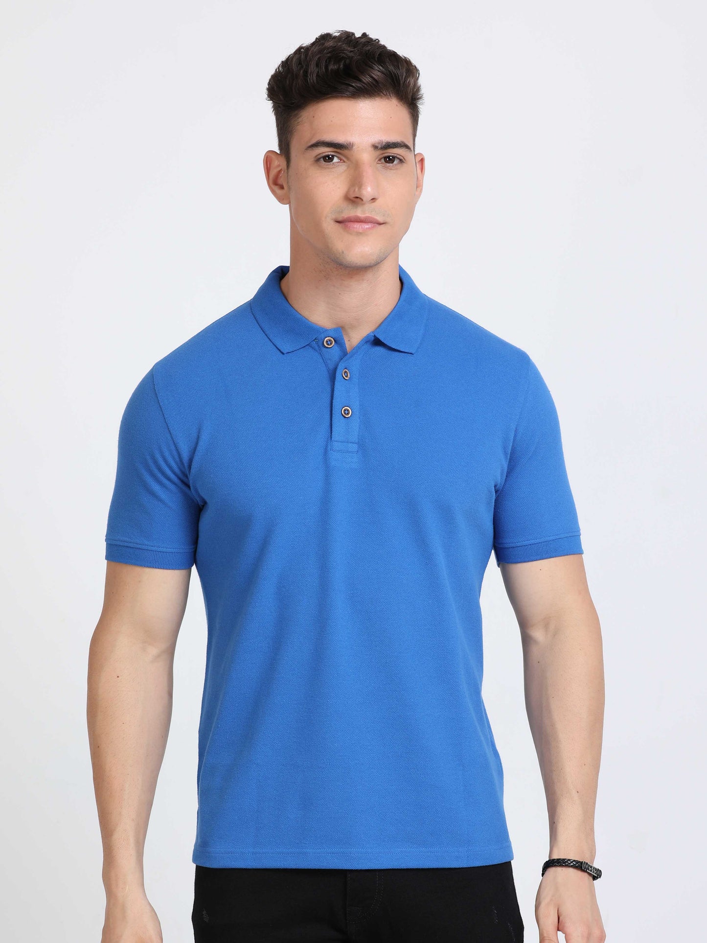 Sustainable Royal Blue Polo T Shirt