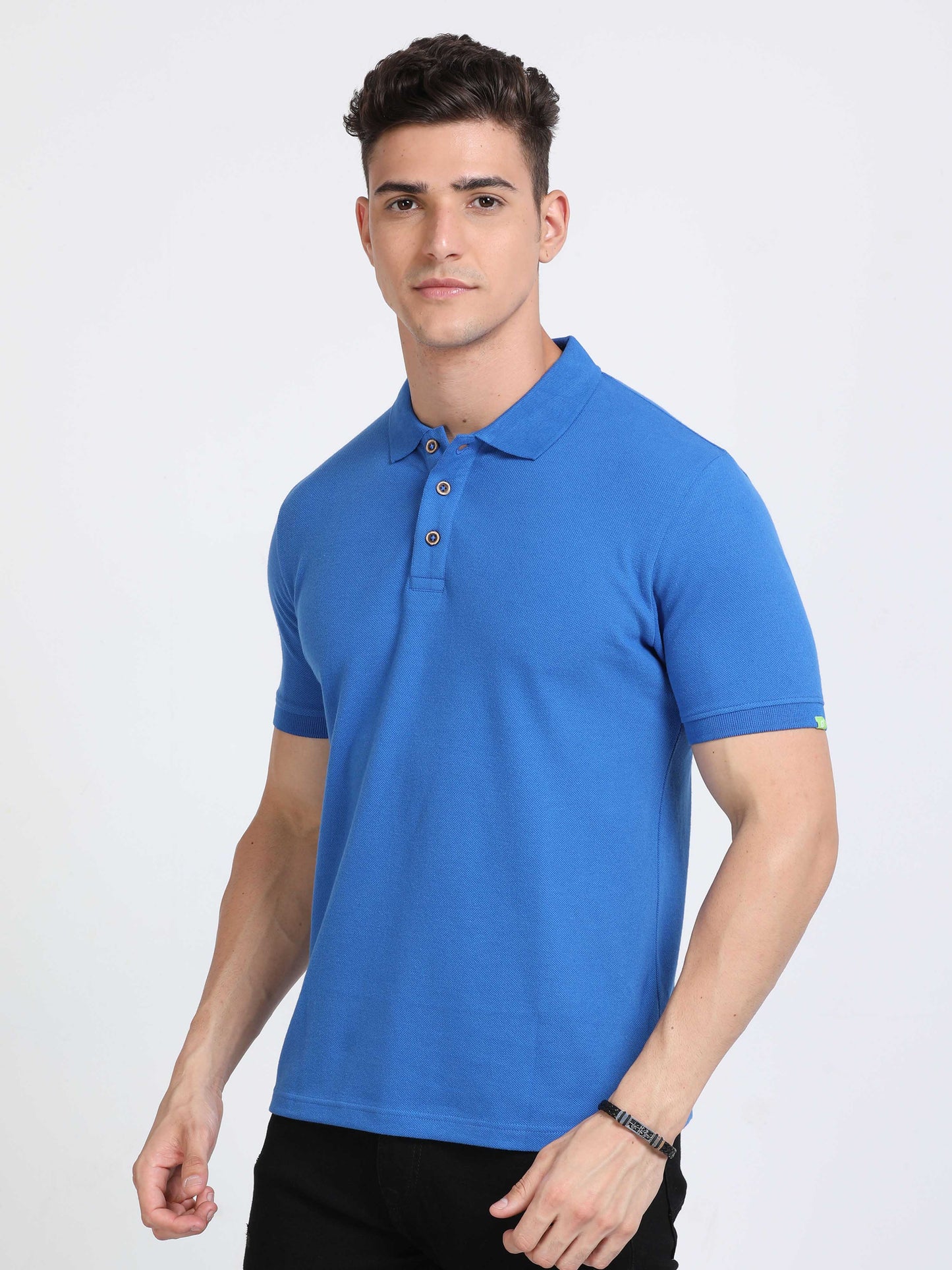 Sustainable Royal Blue Polo T Shirt