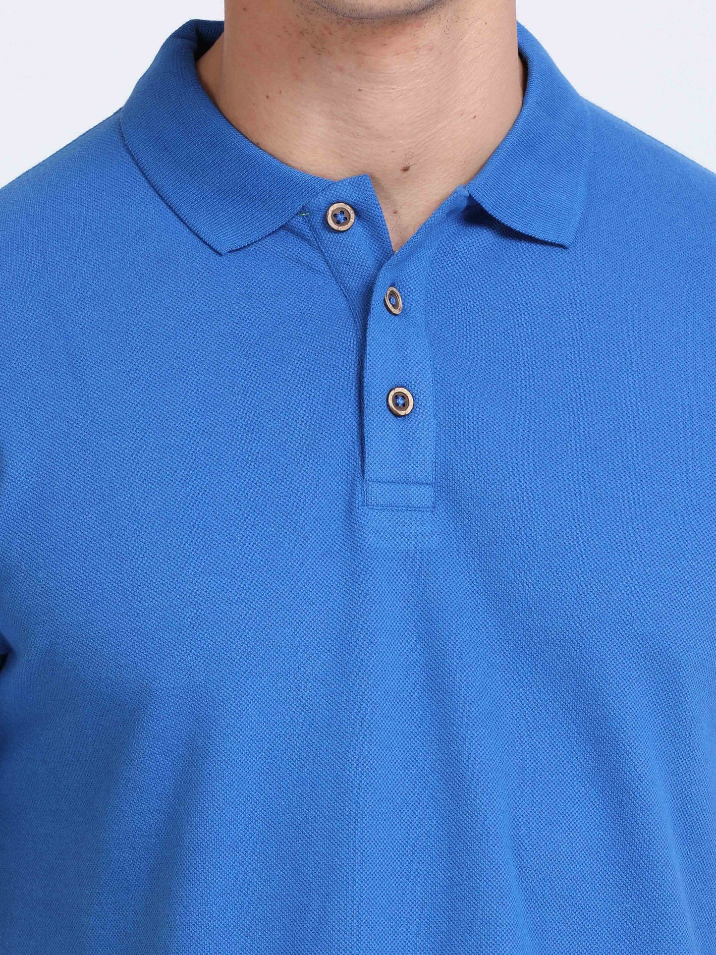 Sustainable Royal Blue Polo T Shirt