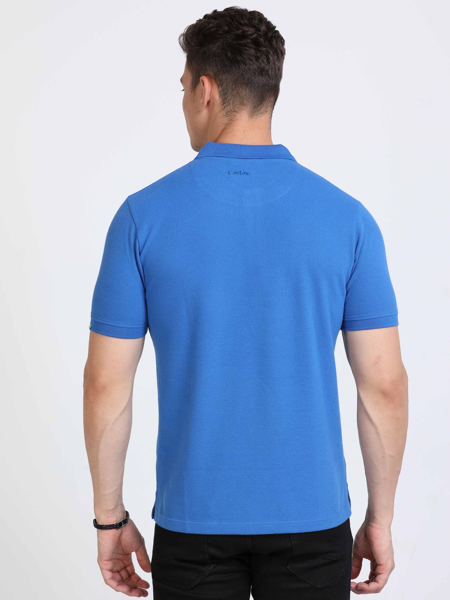 Sustainable Royal Blue Polo T Shirt