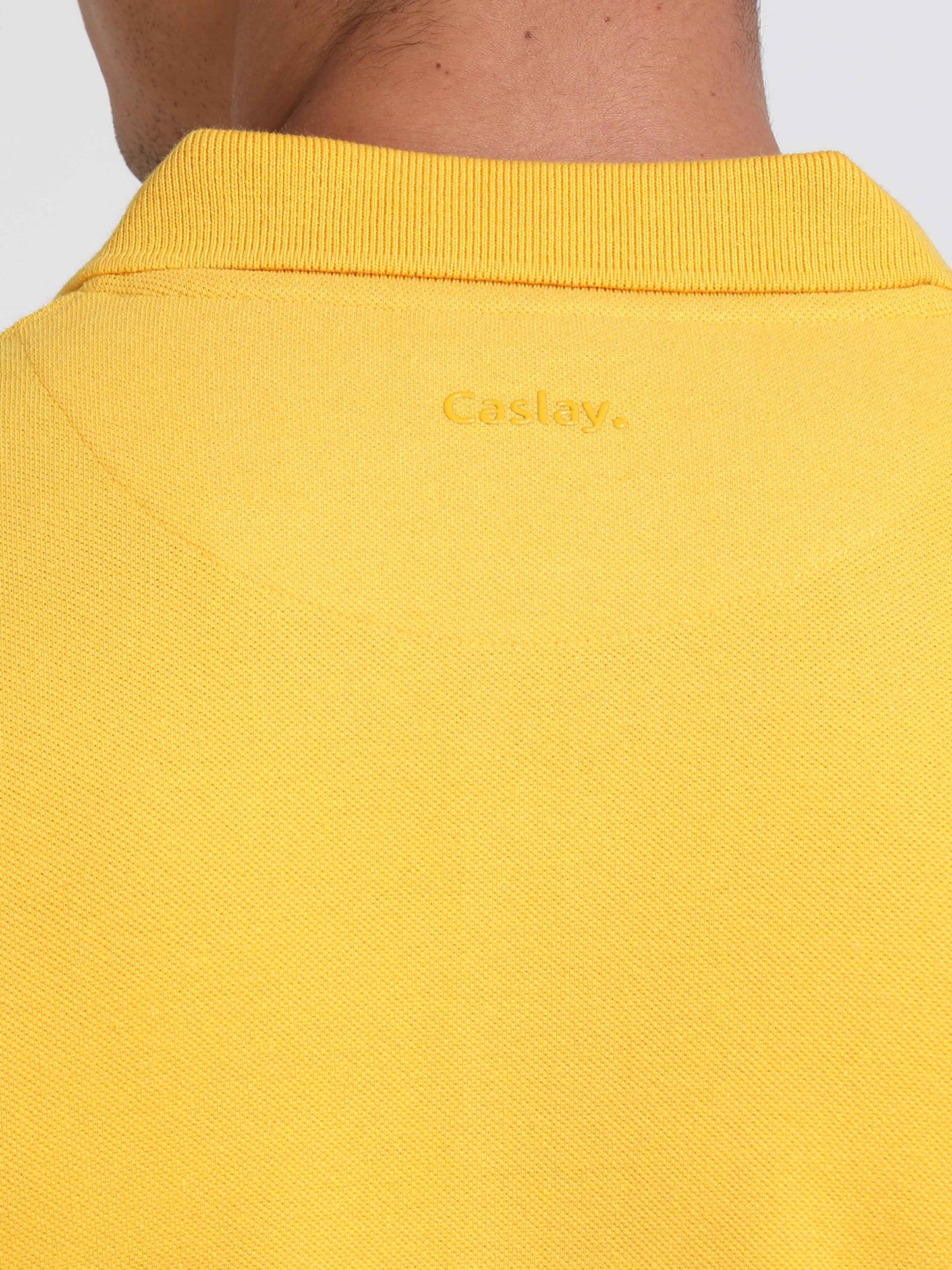 Sustainable Yellow Polo T Shirt