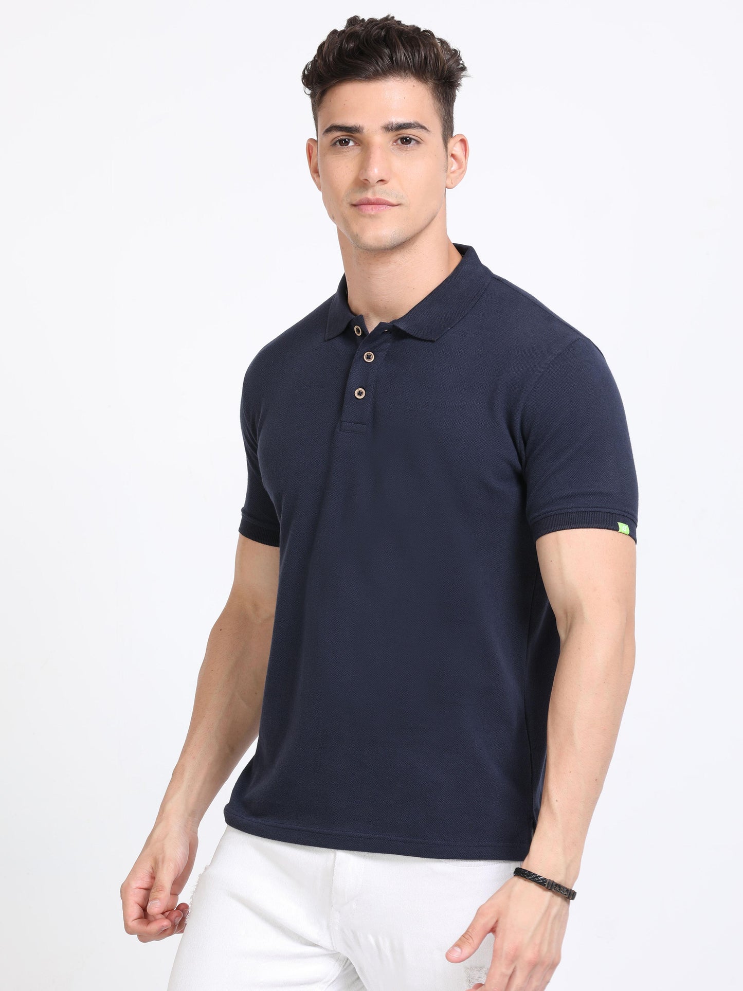Sustainable Navy Blue Polo T Shirt