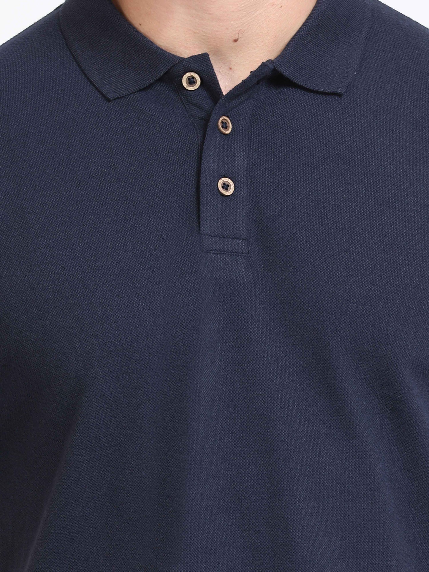 Sustainable Navy Blue Polo T Shirt