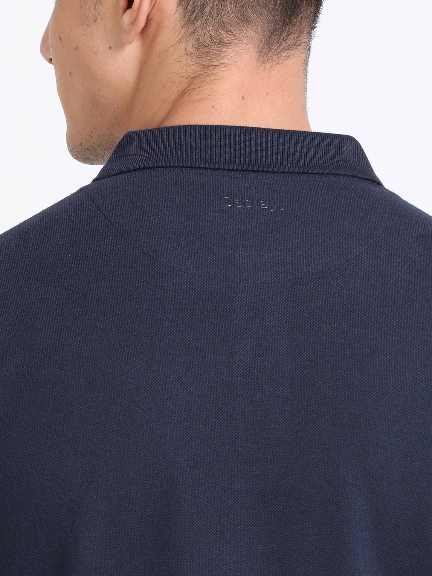 Sustainable Navy Blue Polo T Shirt
