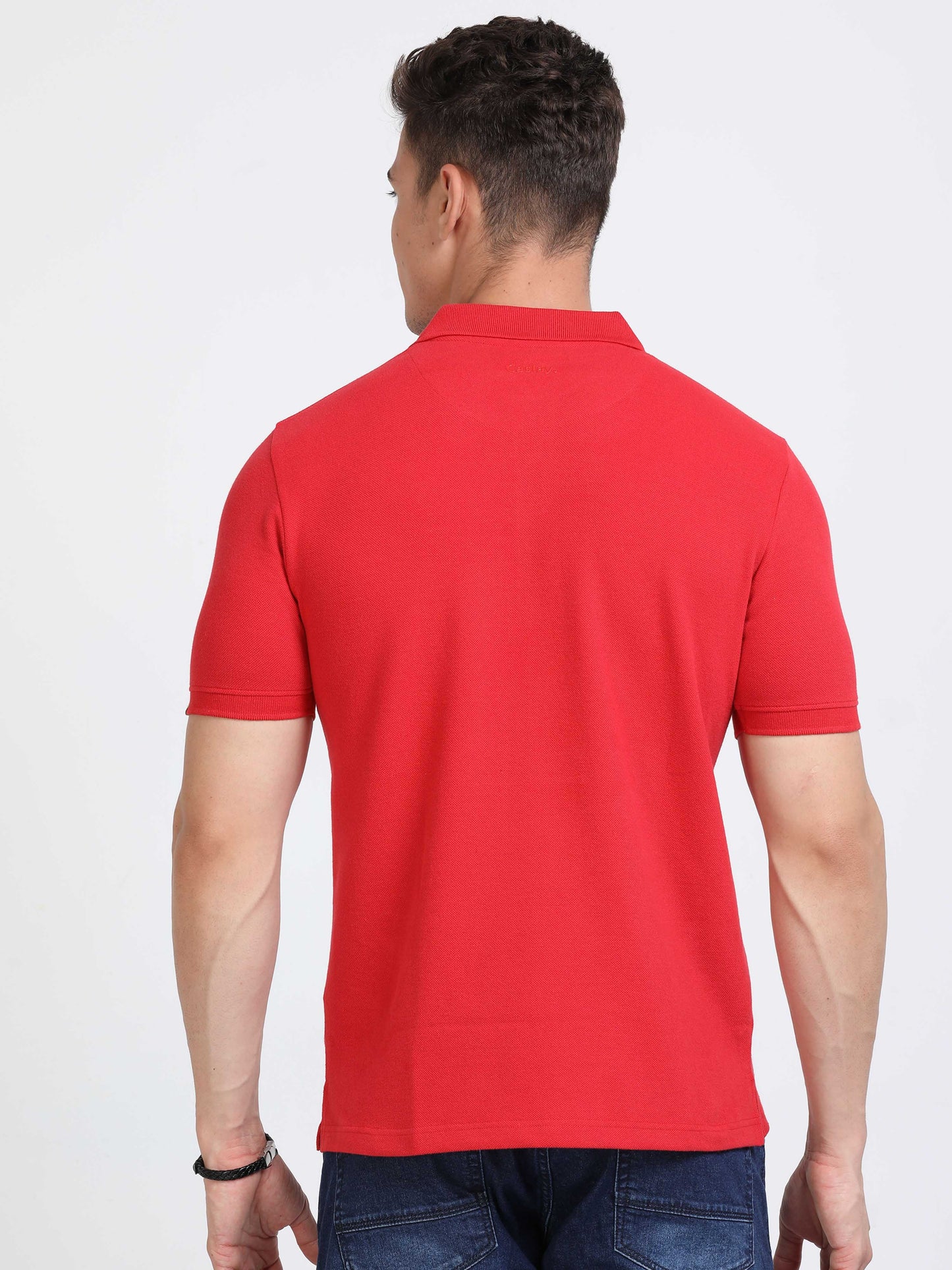 Sustainable Red Polo T-Shirt
