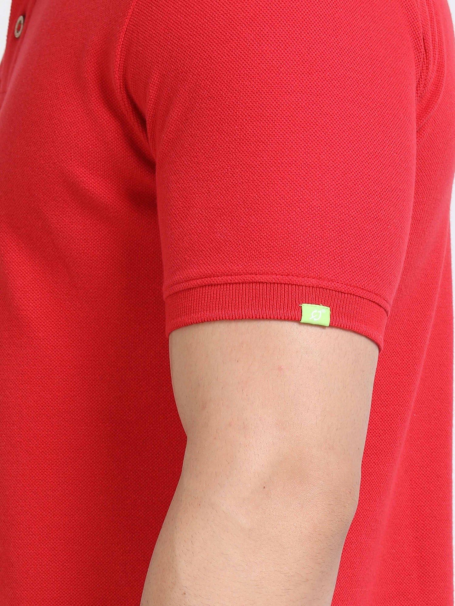 Sustainable Red Polo T-Shirt