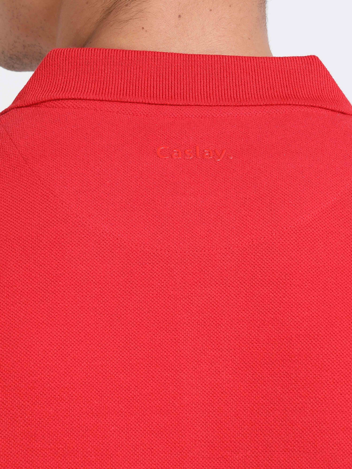 Sustainable Red Polo T-Shirt