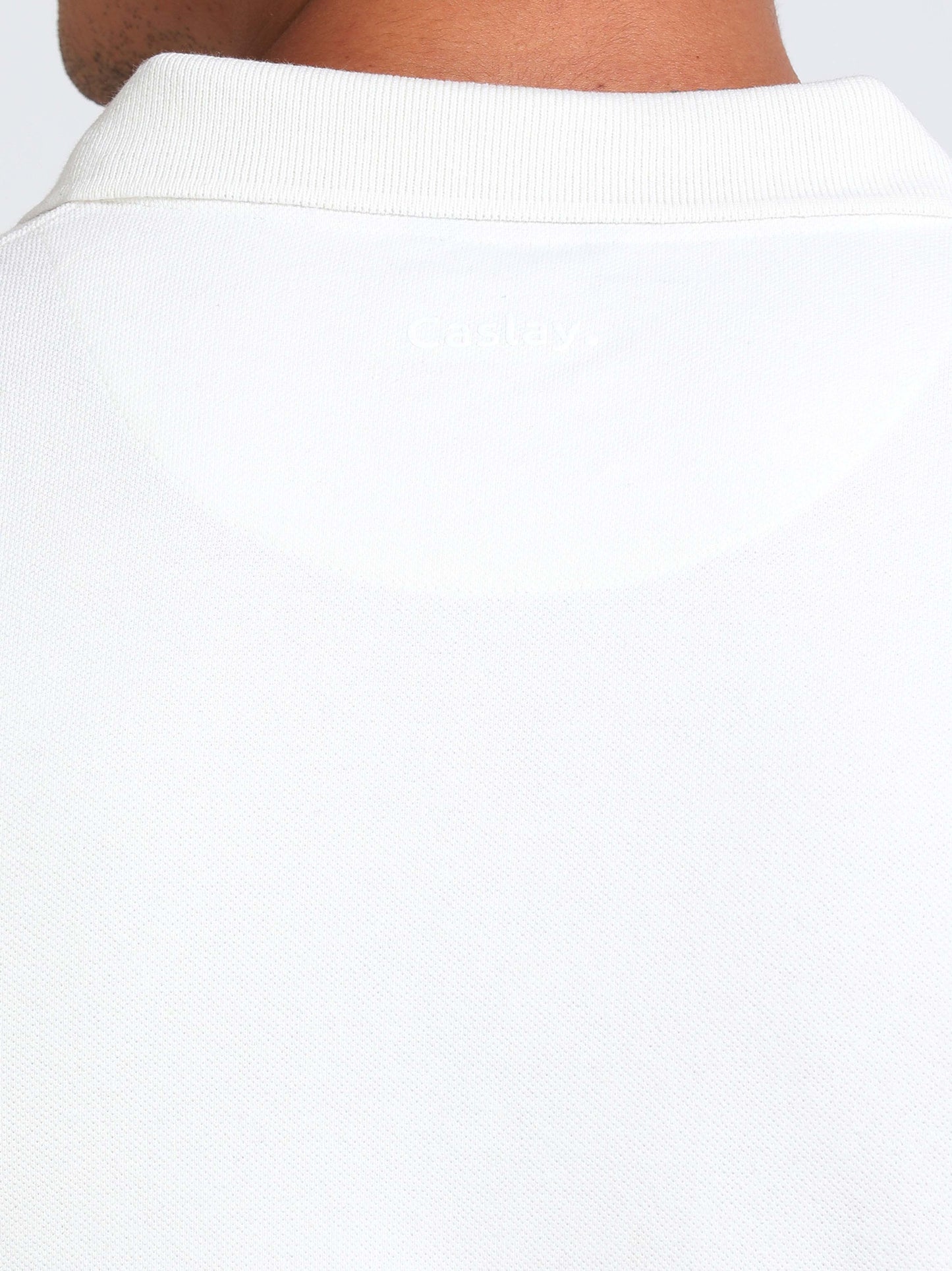 Sustainable White Polo T Shirt