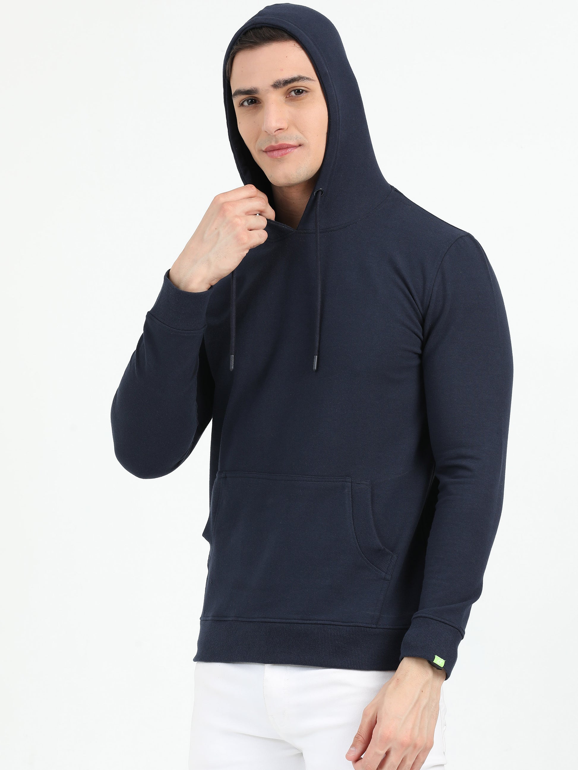 Sustainable Navy Blue Hoodie - Caslay