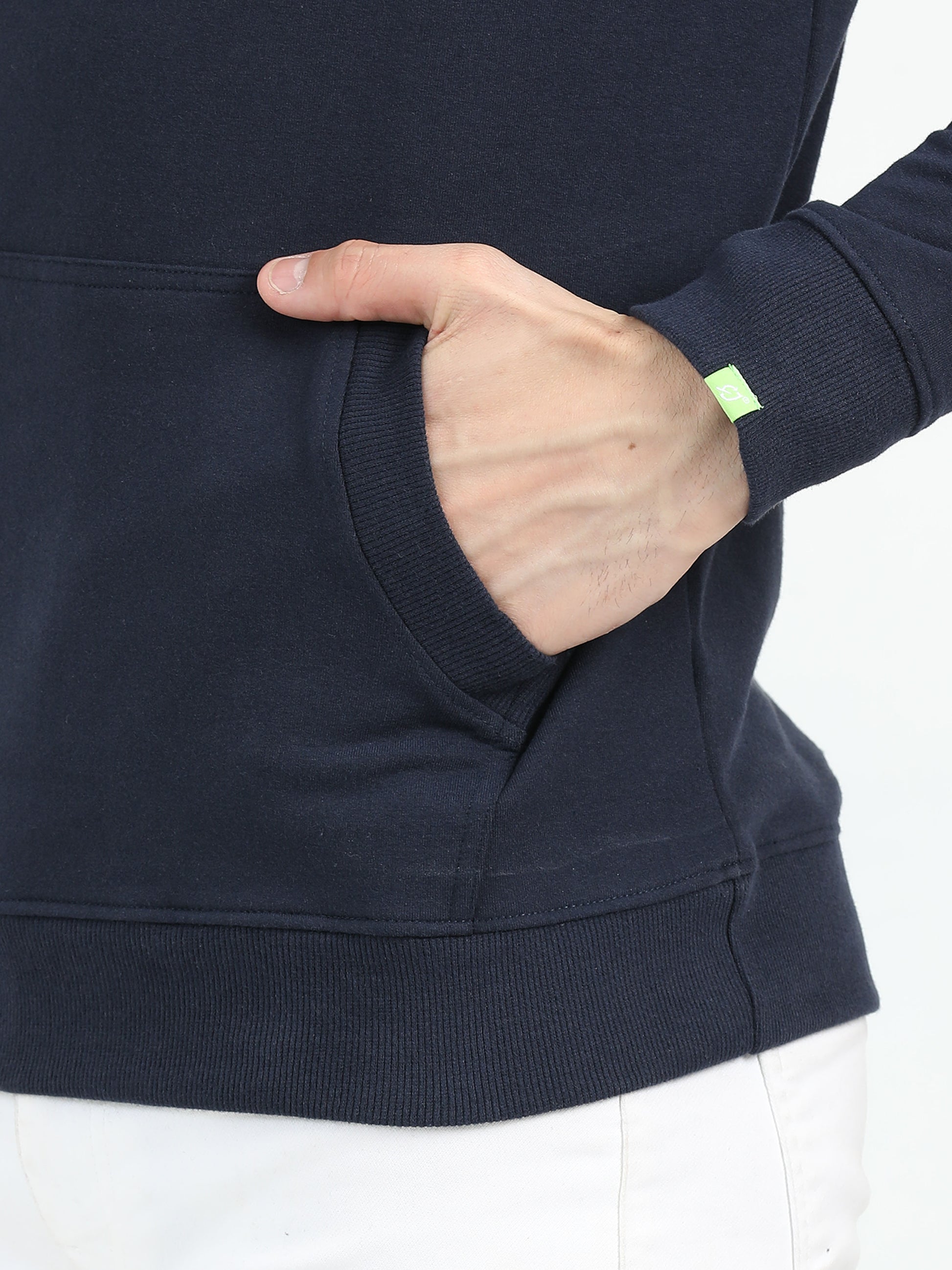 Sustainable Navy Blue Hoodie - Caslay