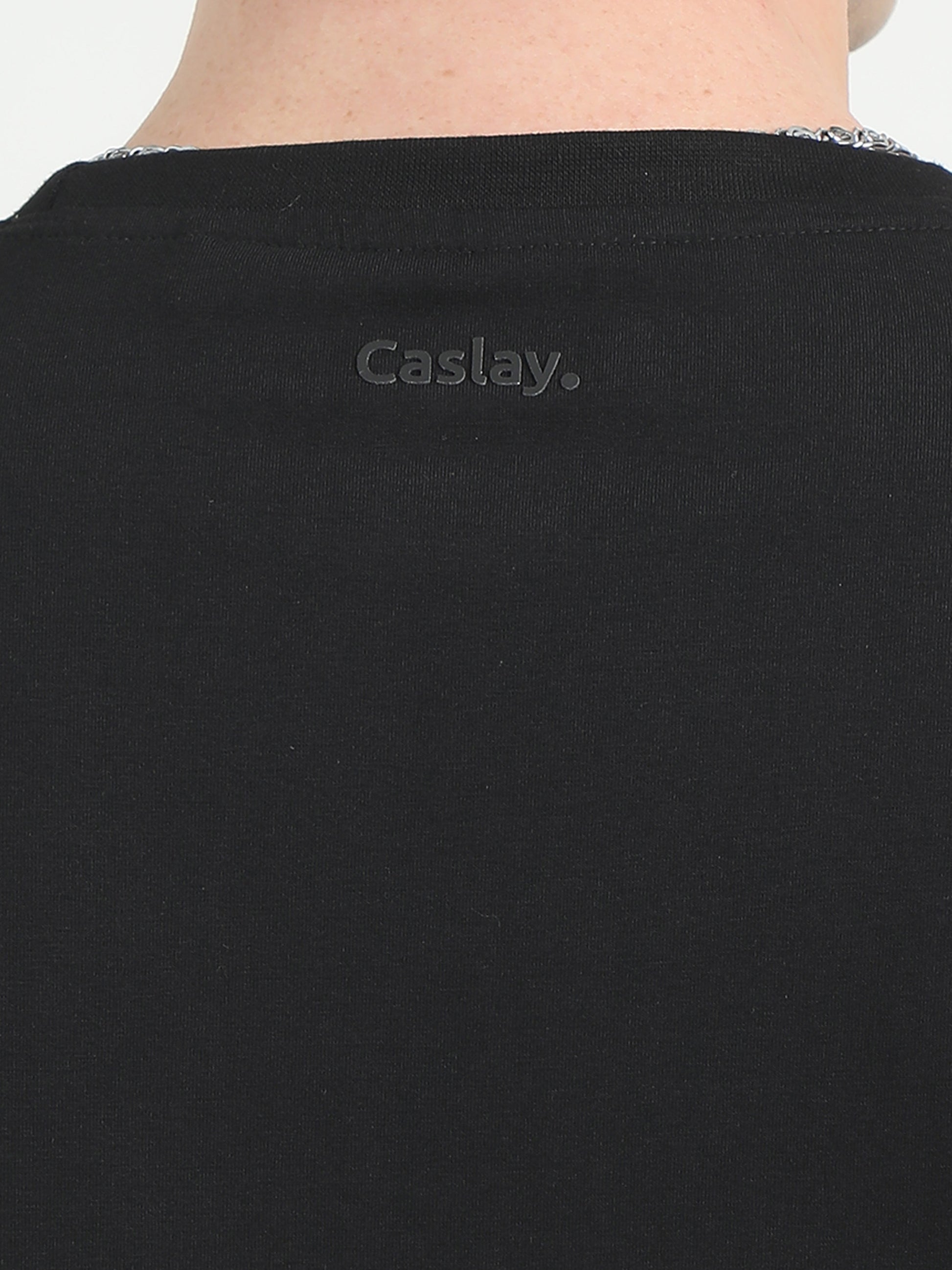 Mens Solid Black T-Shirt