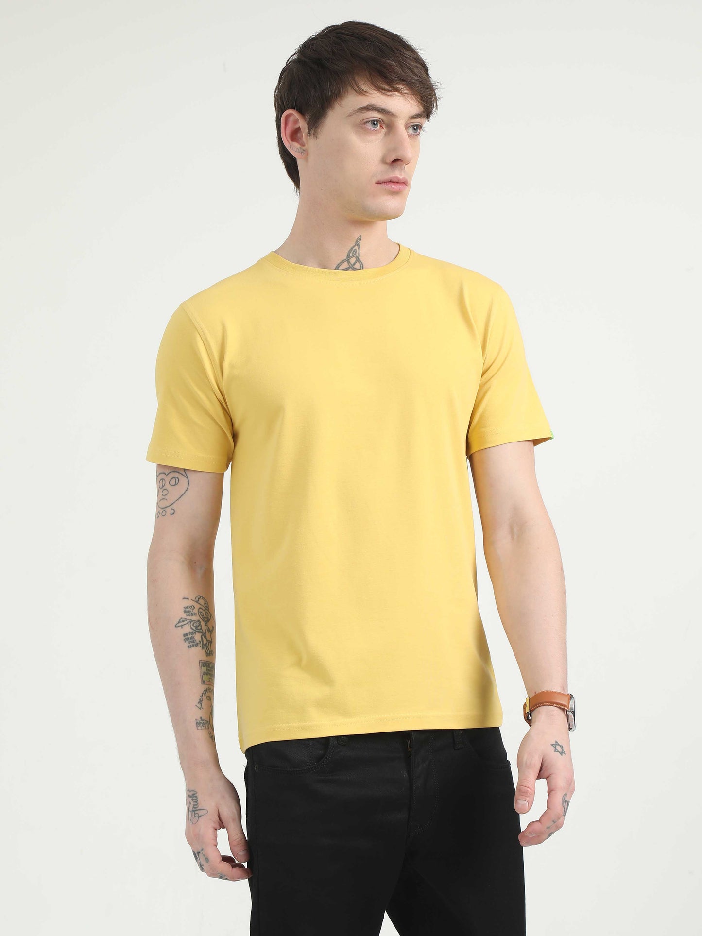 Mustard Yellow T-Shirt for Men