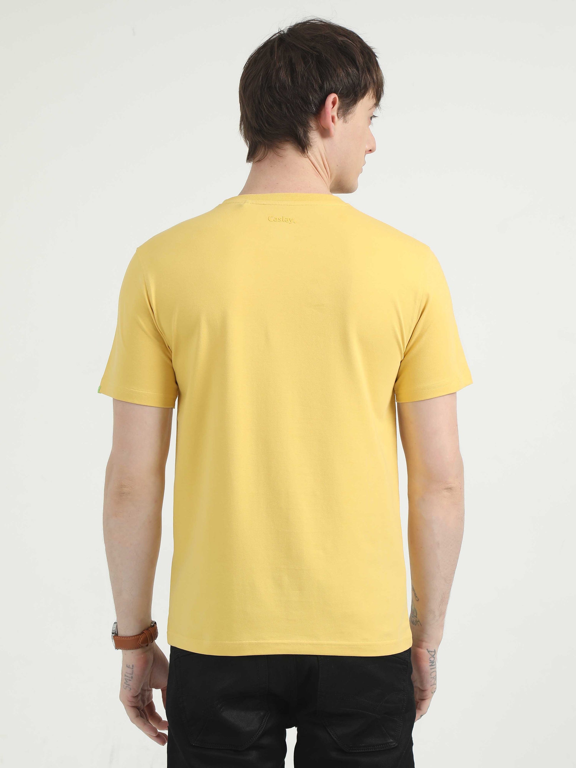 Mustard Yellow T-Shirt for Men