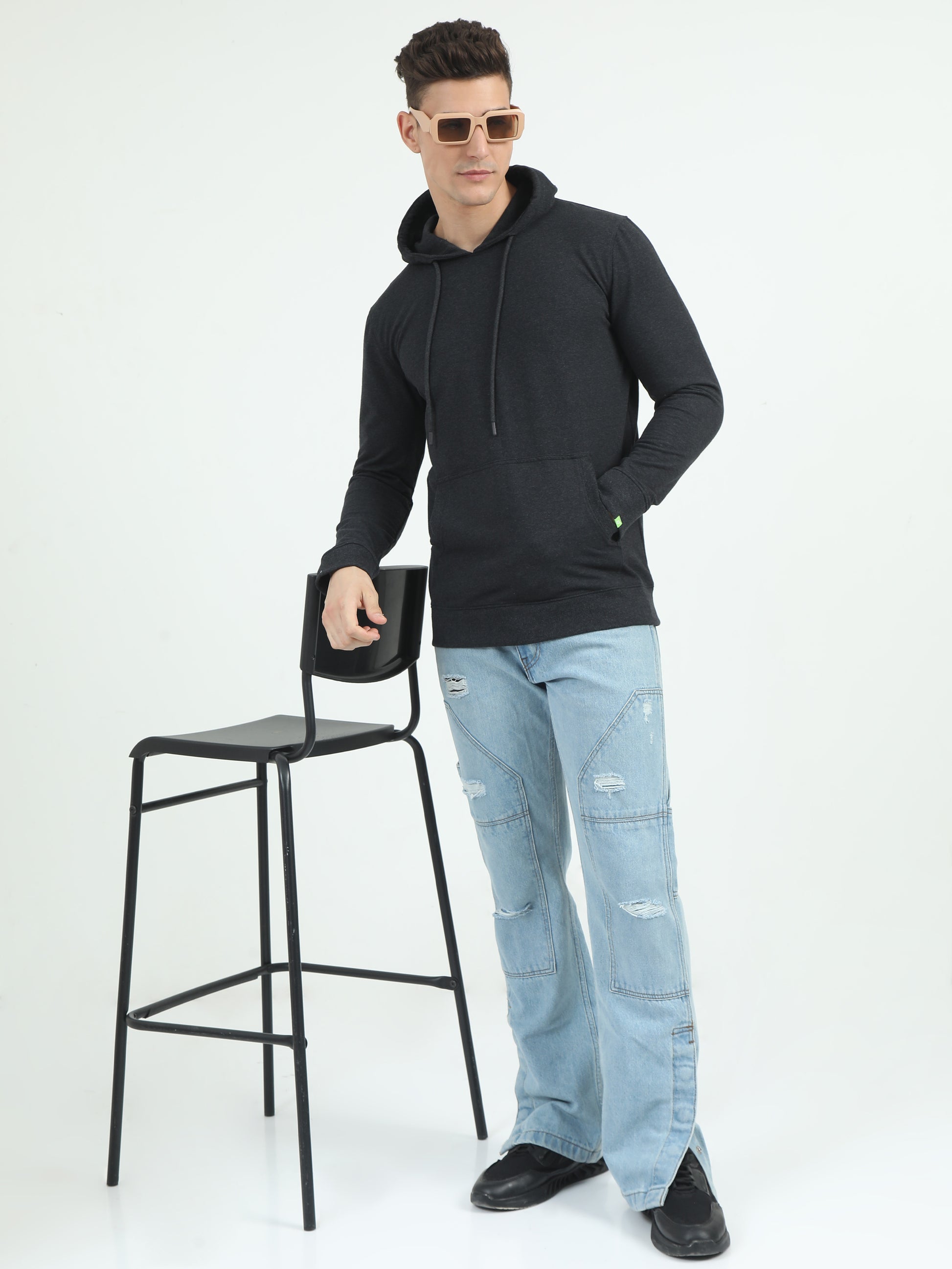 Sustainble Charcoal Grey Hoodie - Caslay