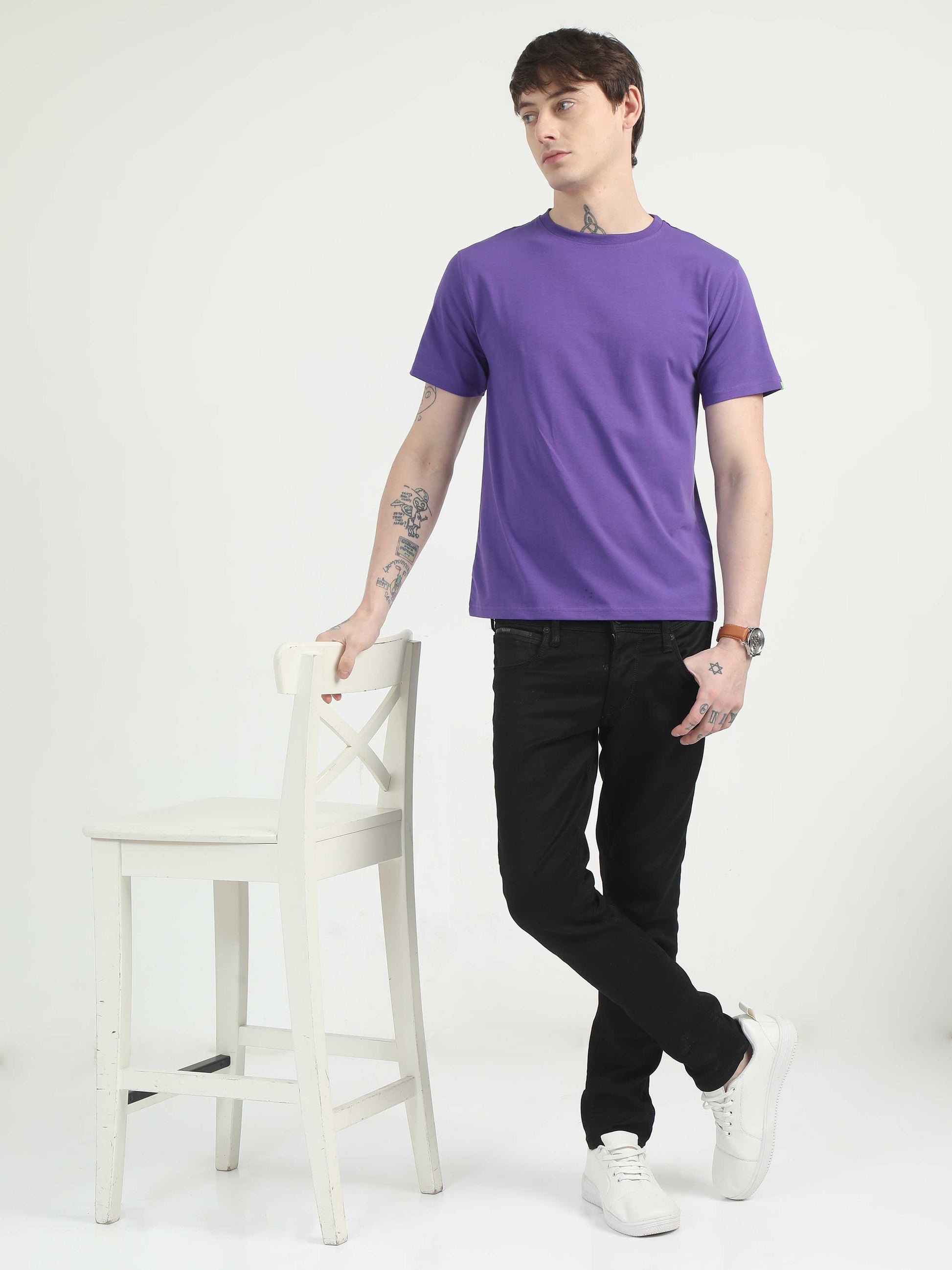 Violet T-Shirt for Men