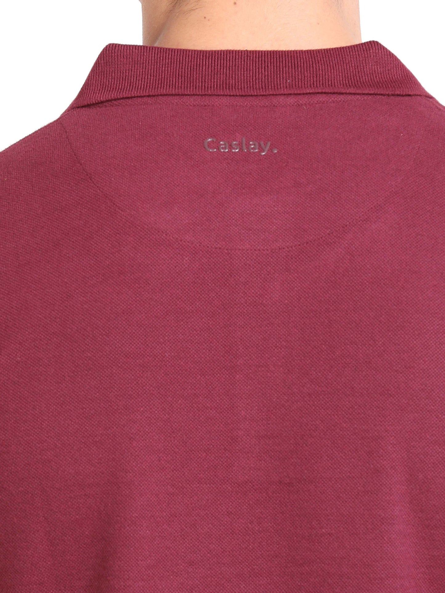 Sustainable Maroon Polo T Shirt For Men