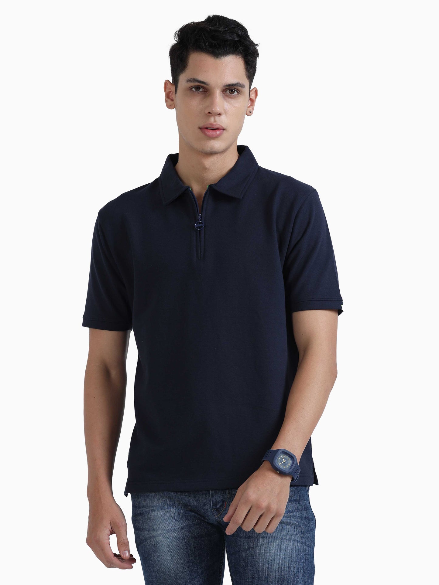 Sweat Polo - Navy Blue