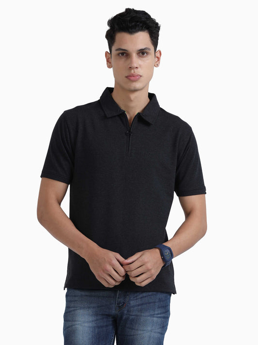 Sweat Polo - Charcoal Melange