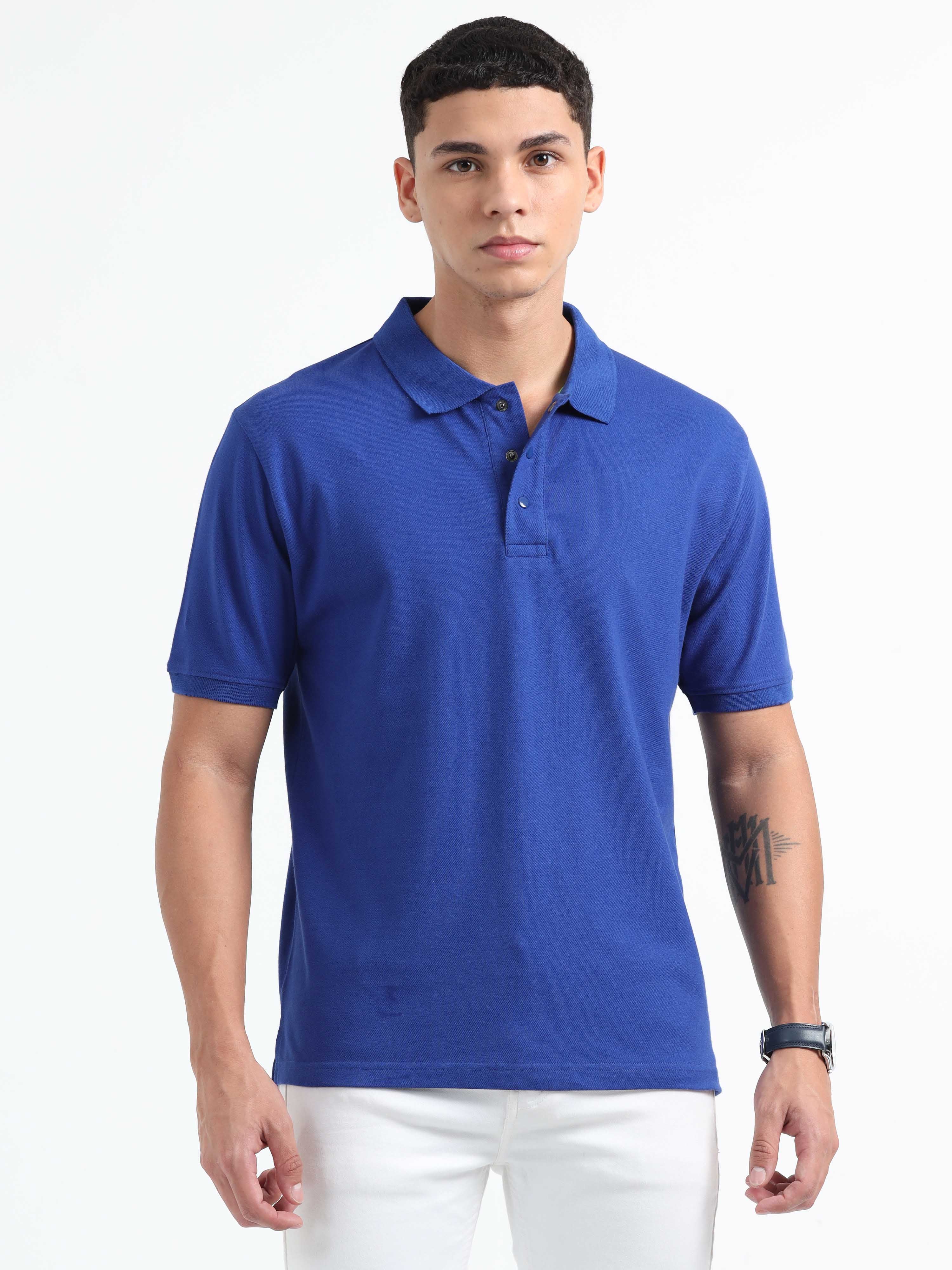 Mens royal blue polo best sale