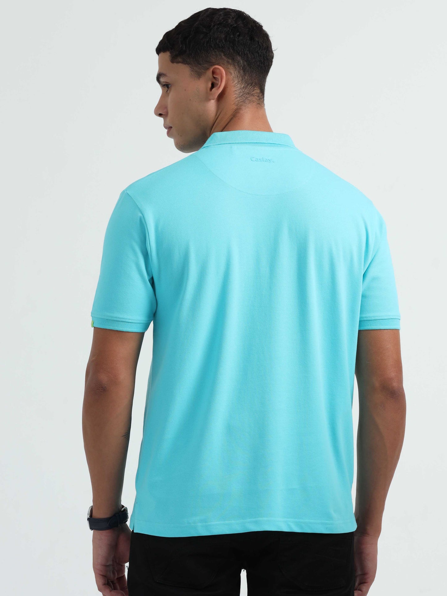 Curacao Blue Polo T-Shirt for Men 