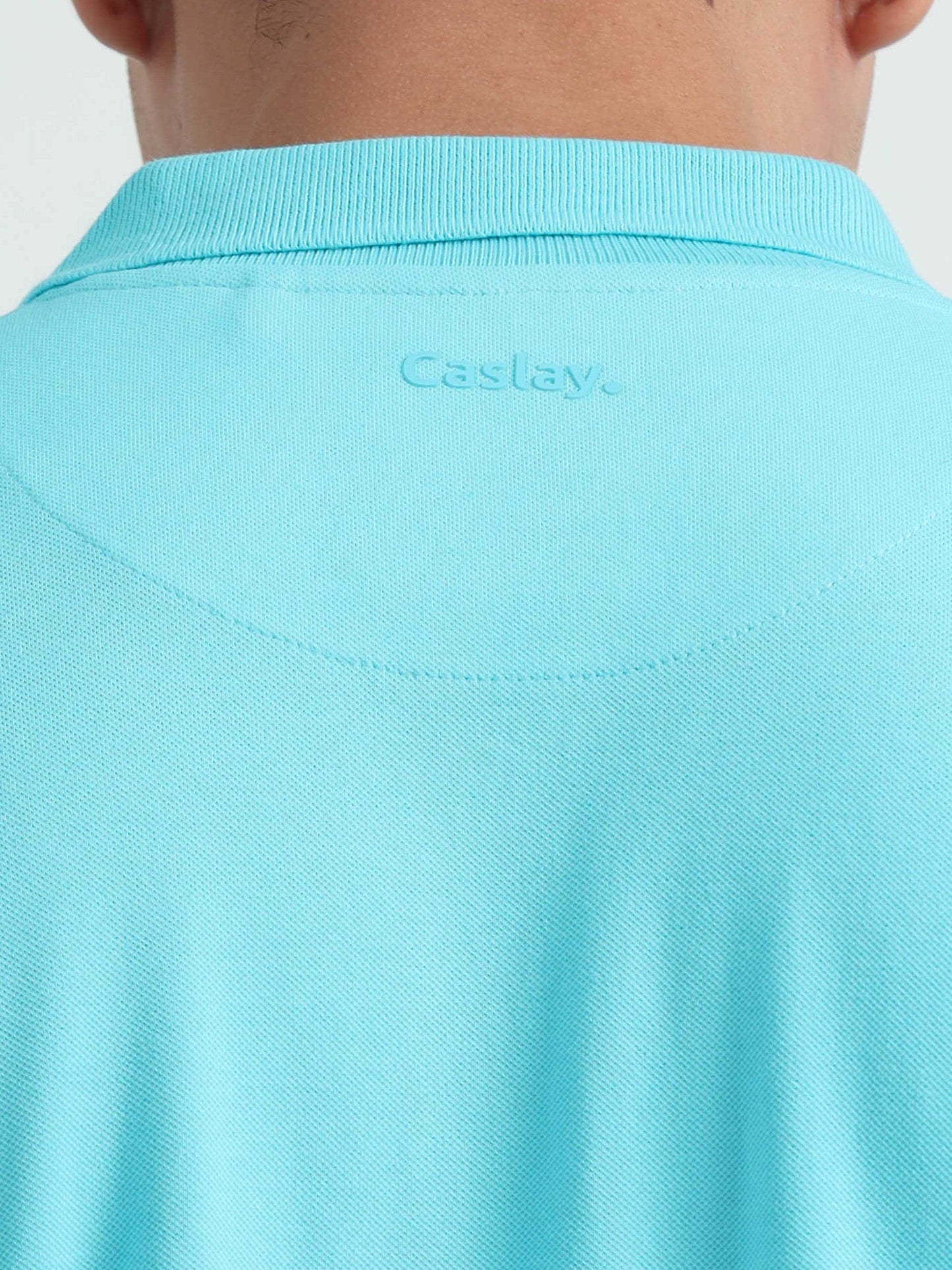 Curacao Blue Polo T-Shirt for Men 