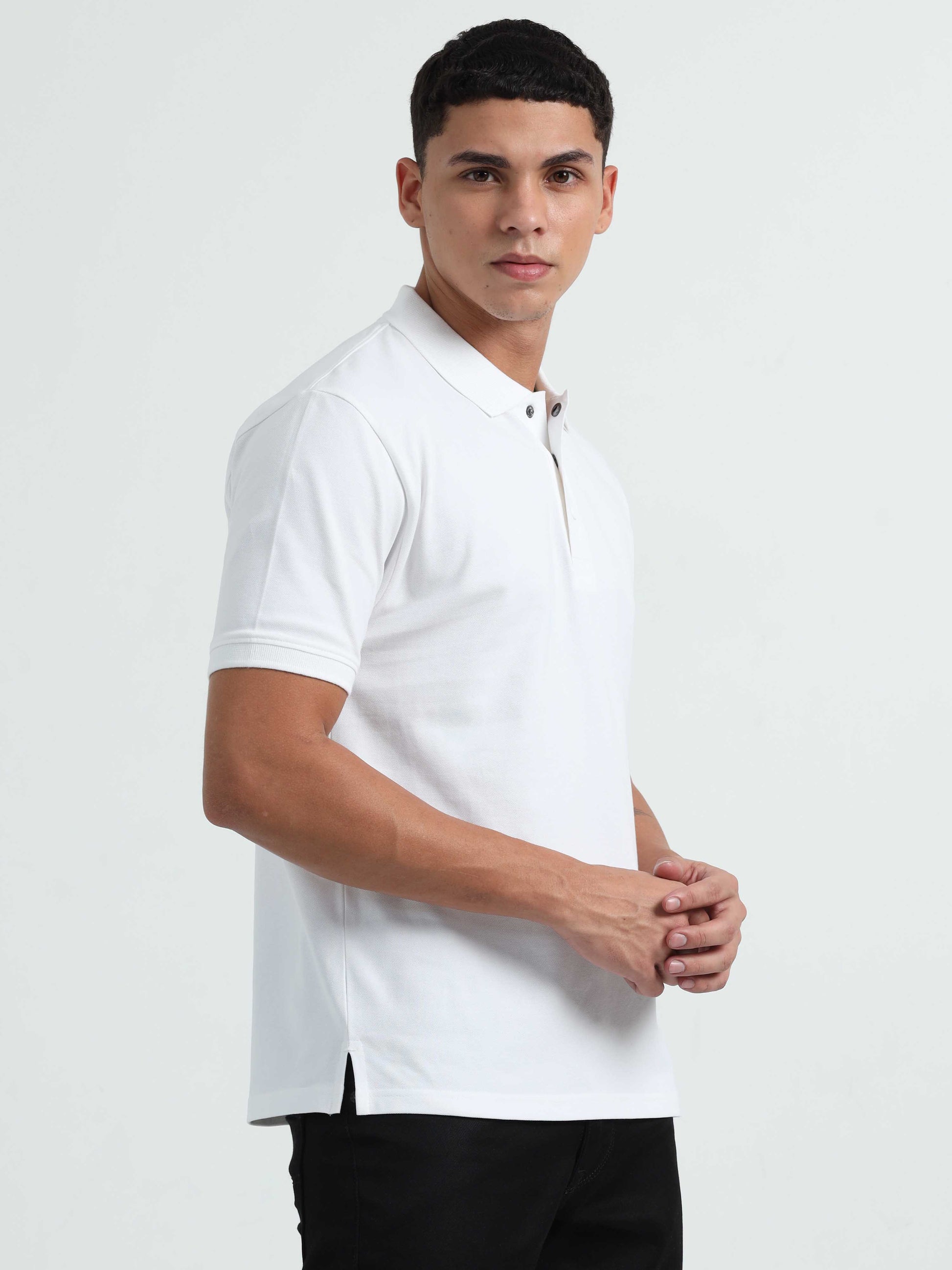 White Polo T-Shirt for Men