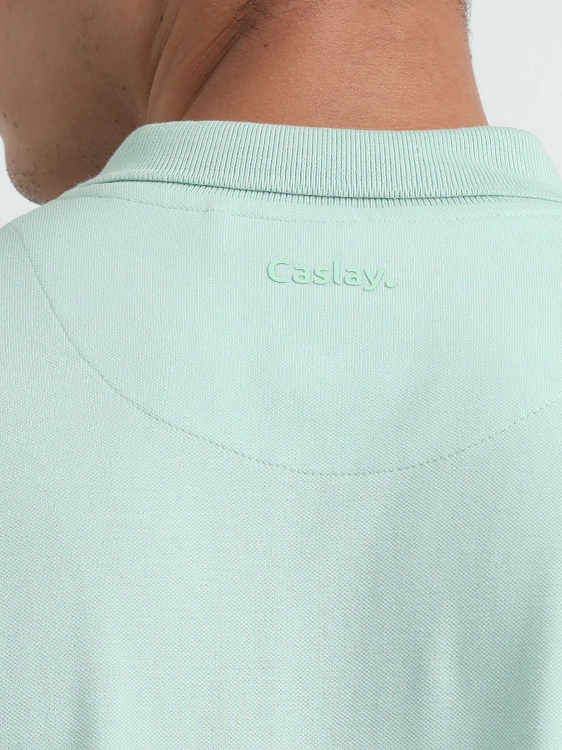 Mens Light Green Polo T-Shirt 