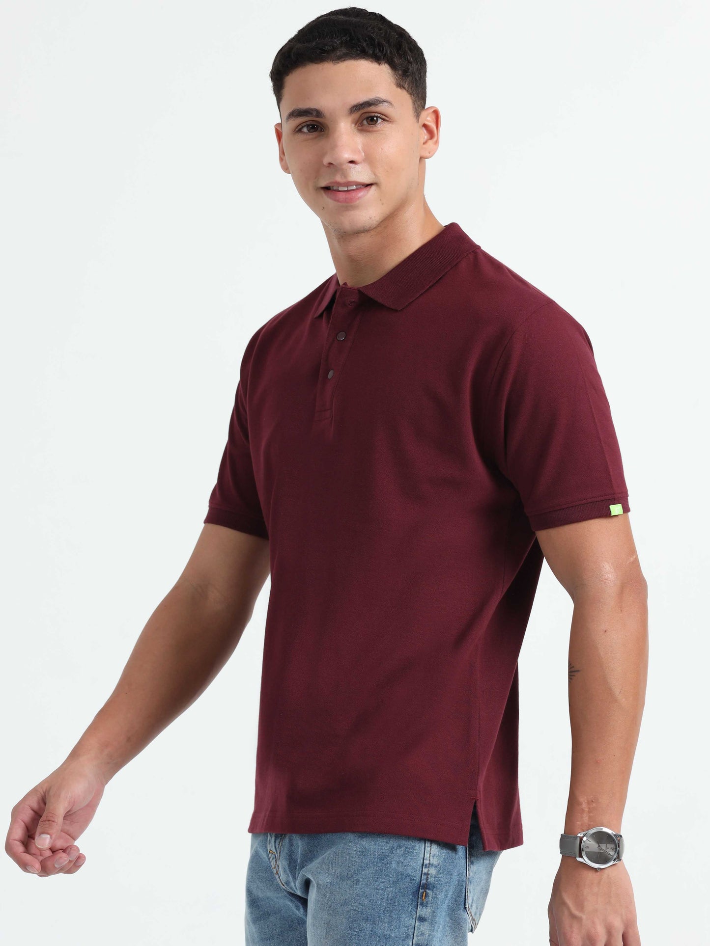 Maroon Polo T-Shirt for Men