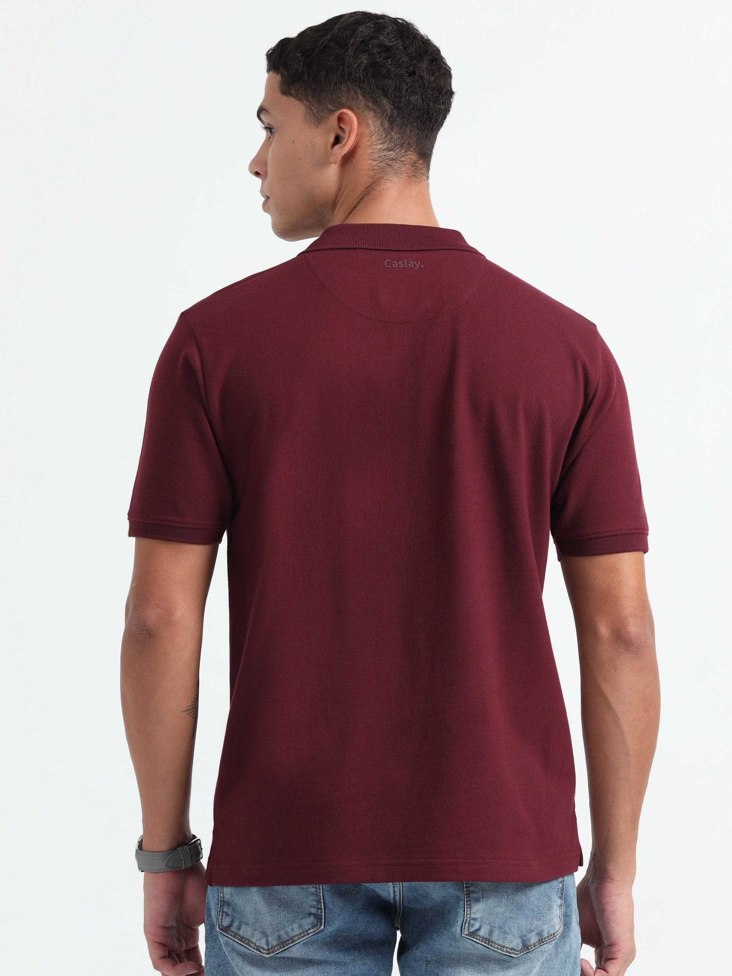 Maroon Polo T-Shirt for Men