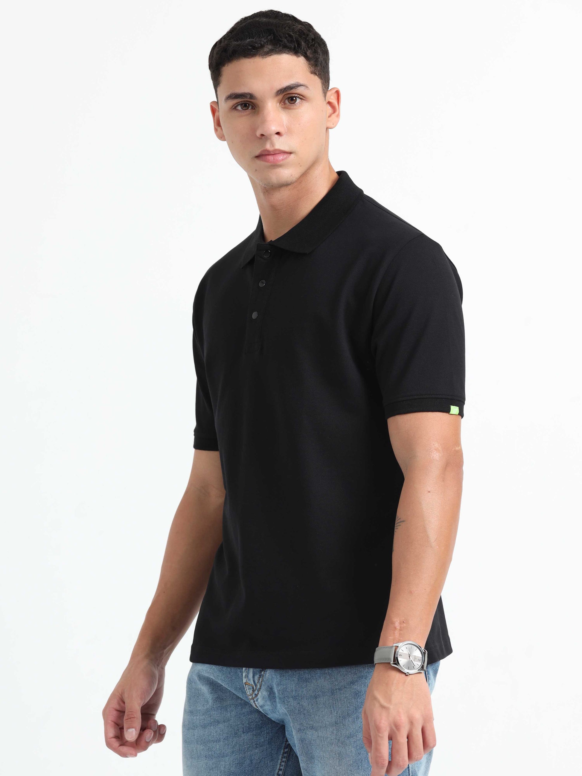 Black Polo T-Shirt for Men