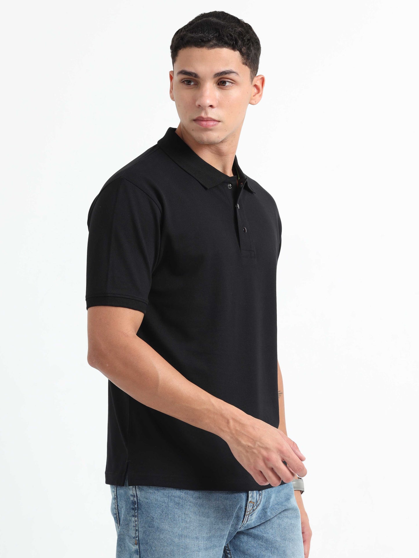 Black Polo T-Shirt for Men