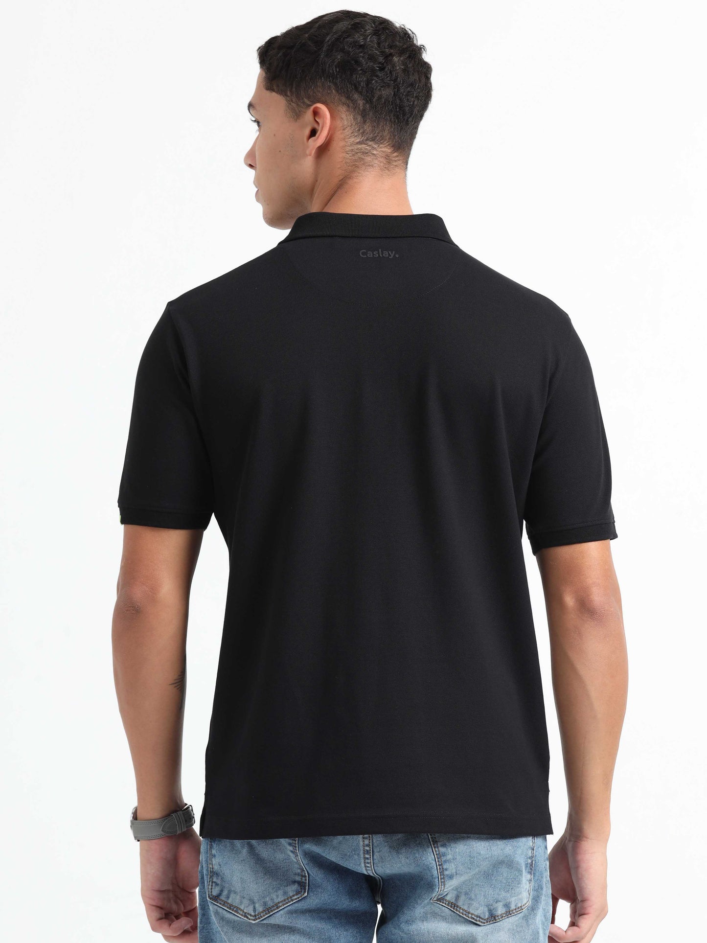 Black Polo T-Shirt for Men