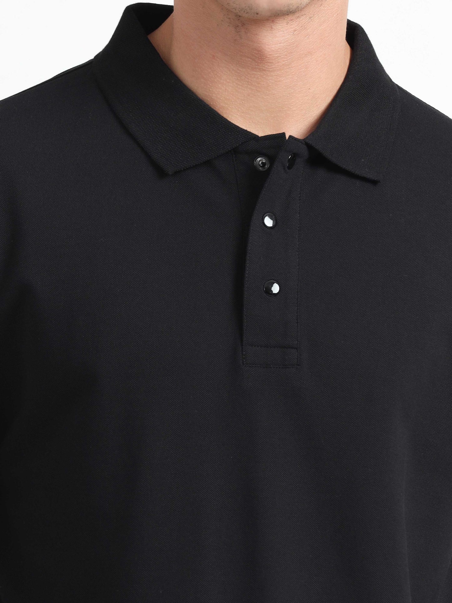 Black Polo T-Shirt for Men