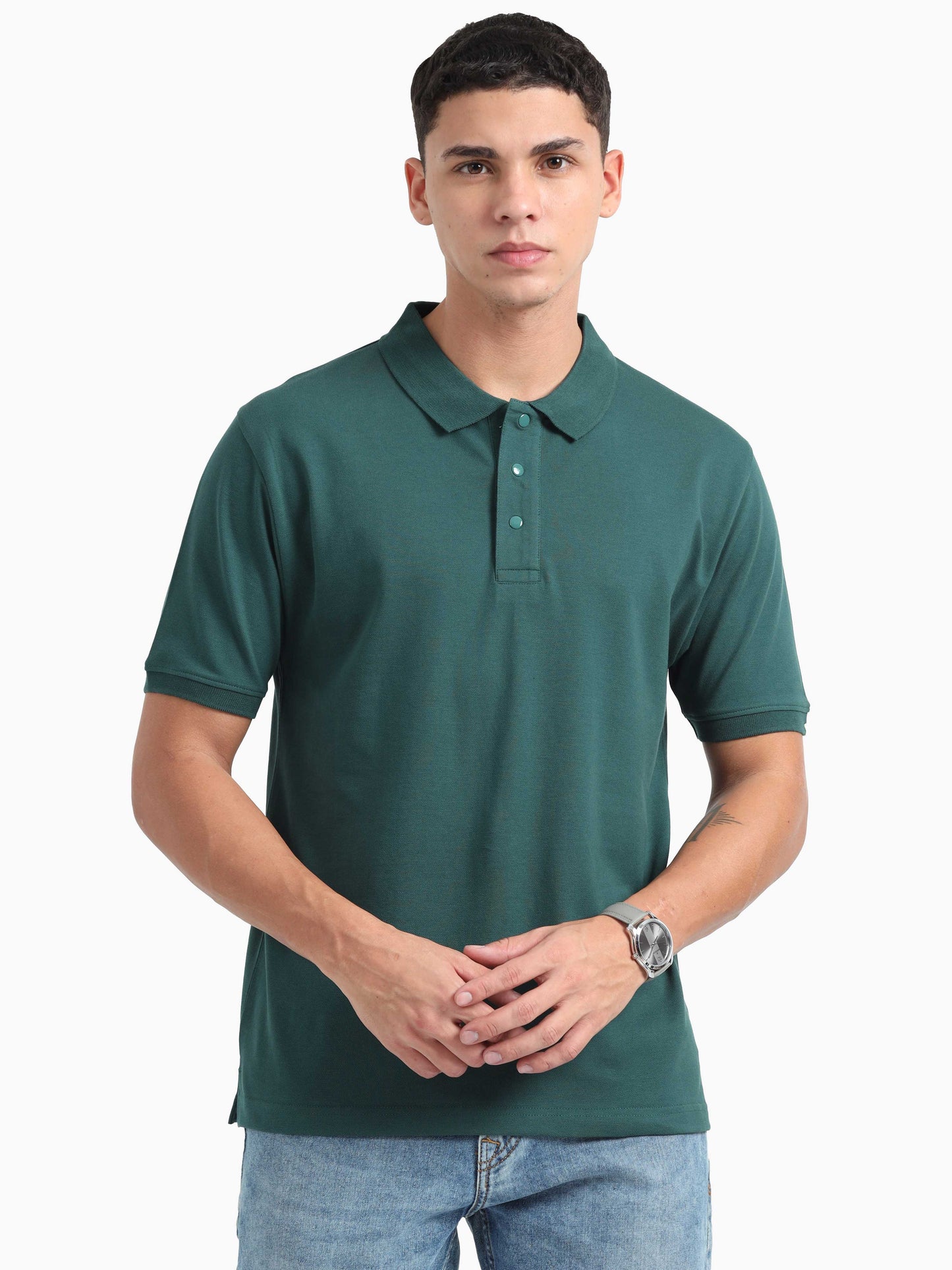 Organic Polo - Forest Green