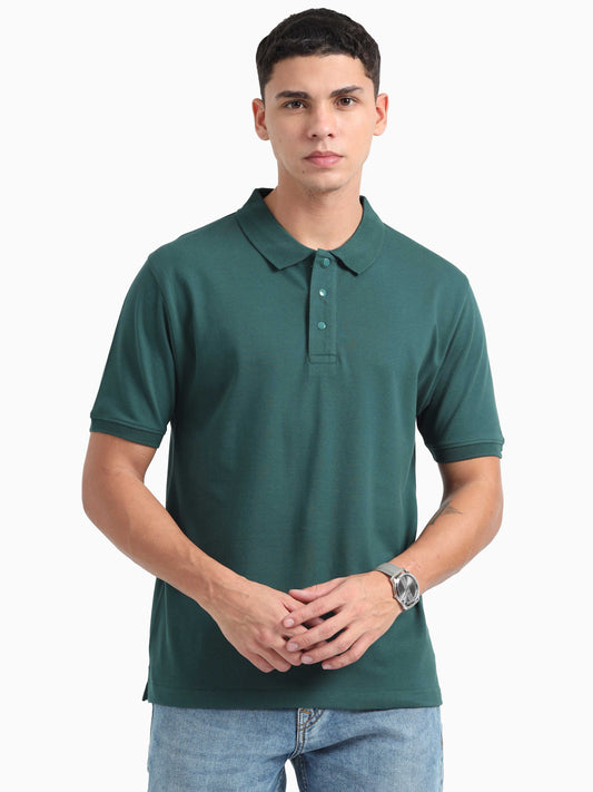 Organic Polo - Forest Green