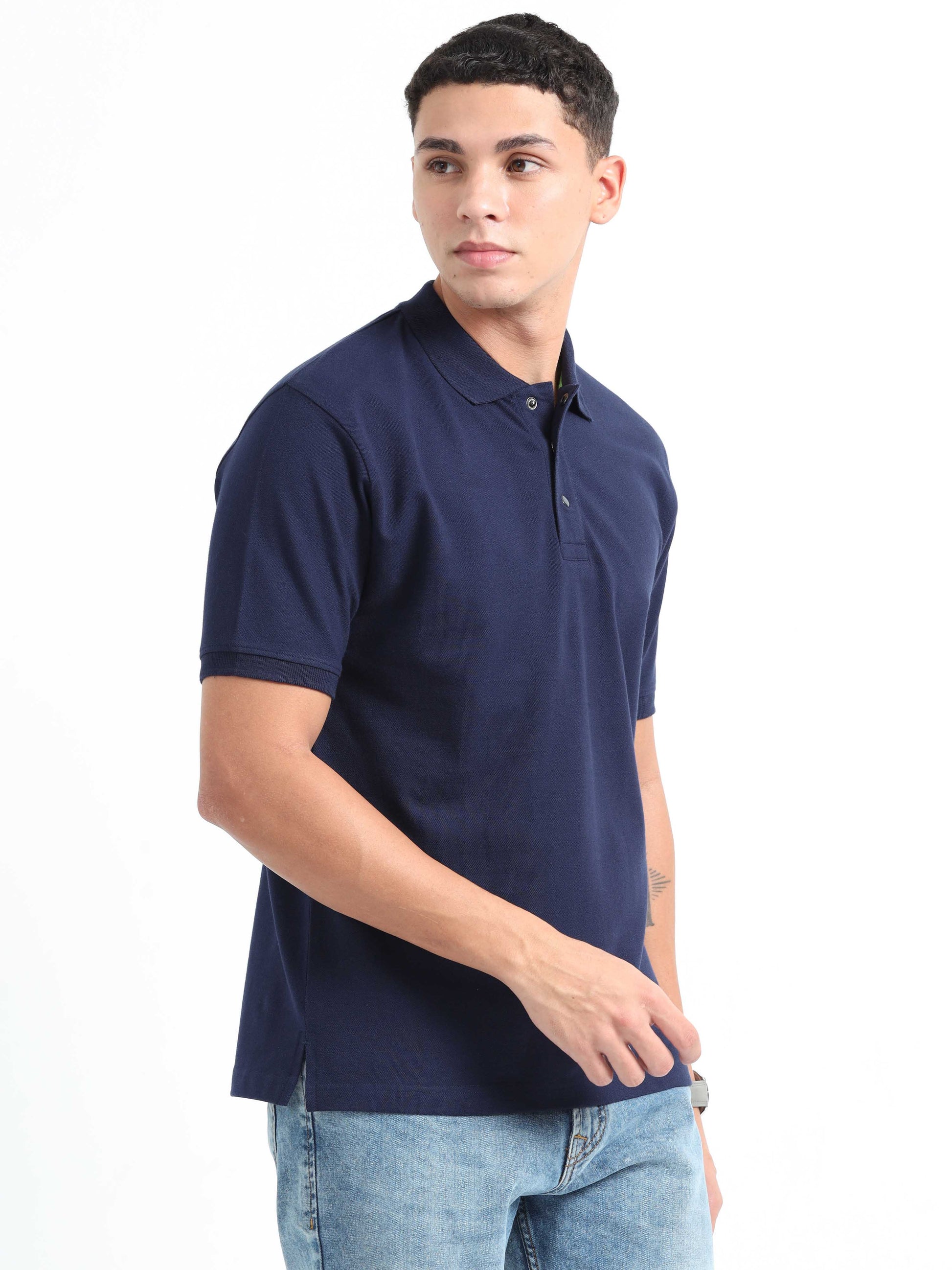 Navy Blue Polo T-Shirt 